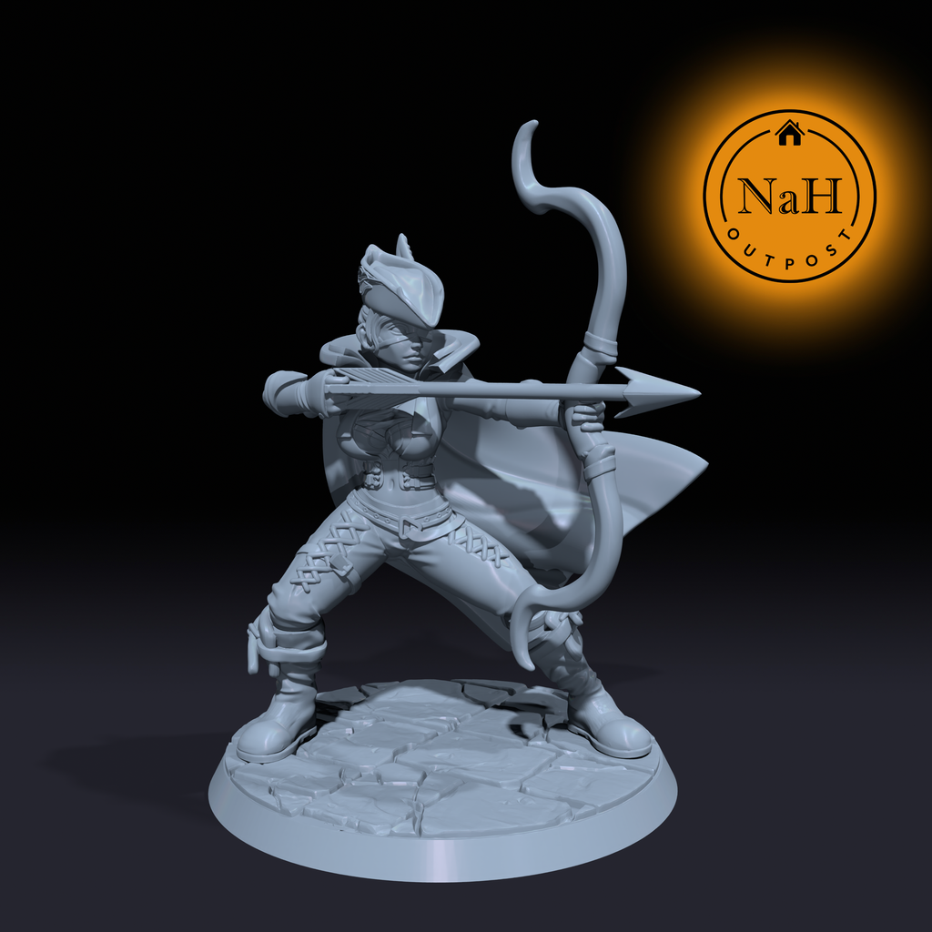 Mariana Swiftshade | Female Ranger Bandit miniature for Tabletop games like D&D and War Gaming| Dungeons and Dragons Mini | RN estudio