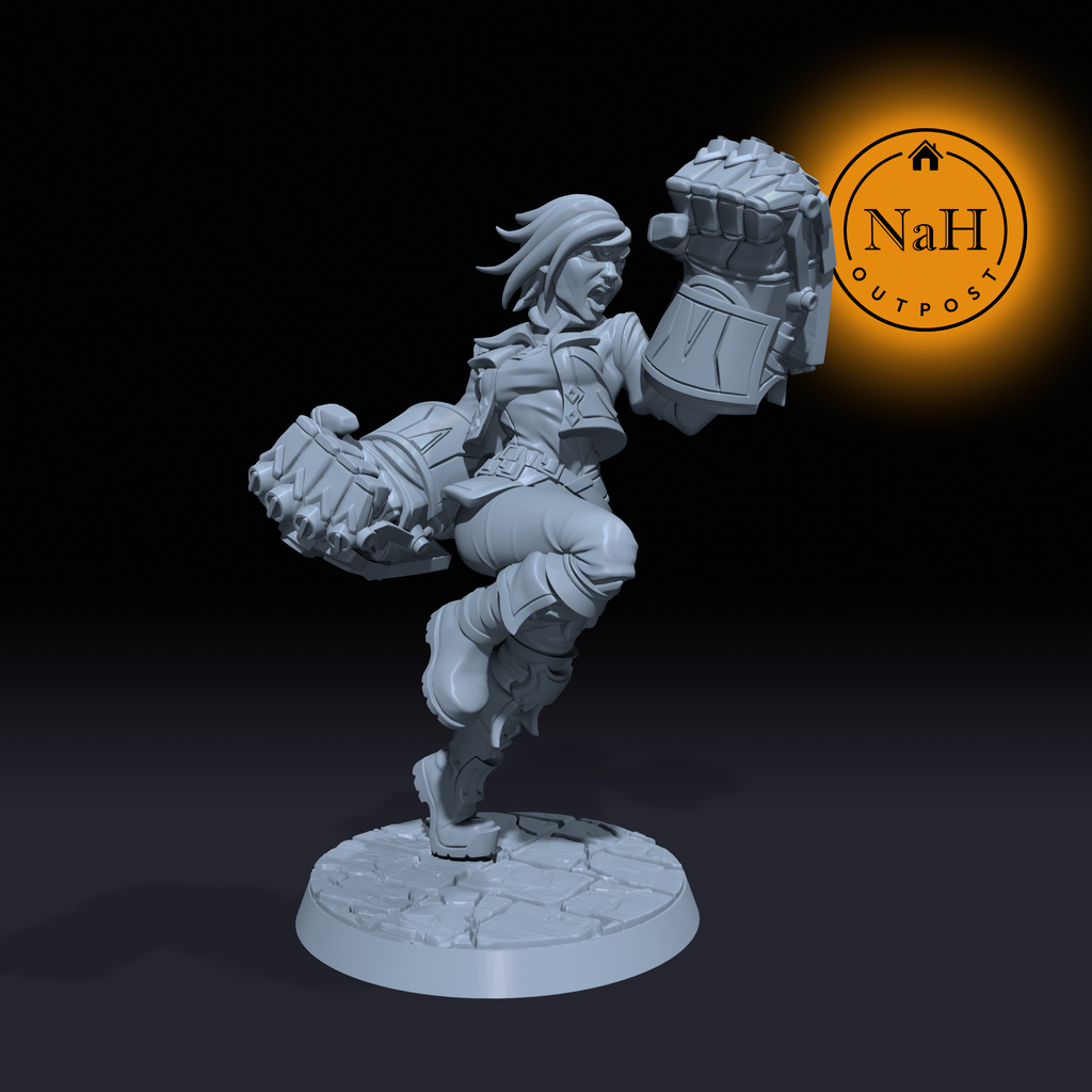 Mara Forgefist | VI Artificer | Thunder Fist miniature for Tabletop games like D&D and War Gaming| Dungeons and Dragons Mini | RN estudio