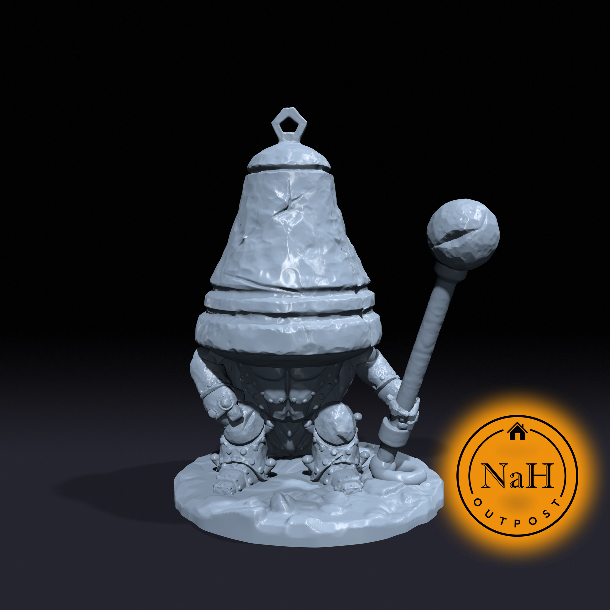 Bell Golem | Bellboy | Construct Miniature for Tabletop games like D&D and War Gaming