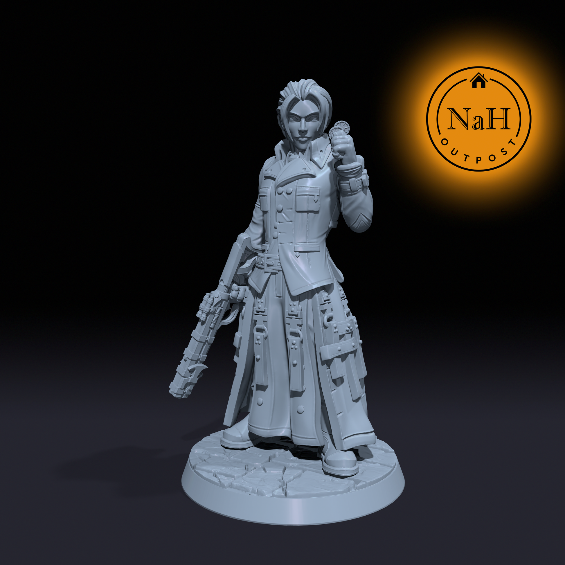 Colt 'Lucky Shot' LeChance | Rufus | Gunslinger miniature for Tabletop games like D&D and War Gaming| Dungeons and Dragons Mini | RN estudio
