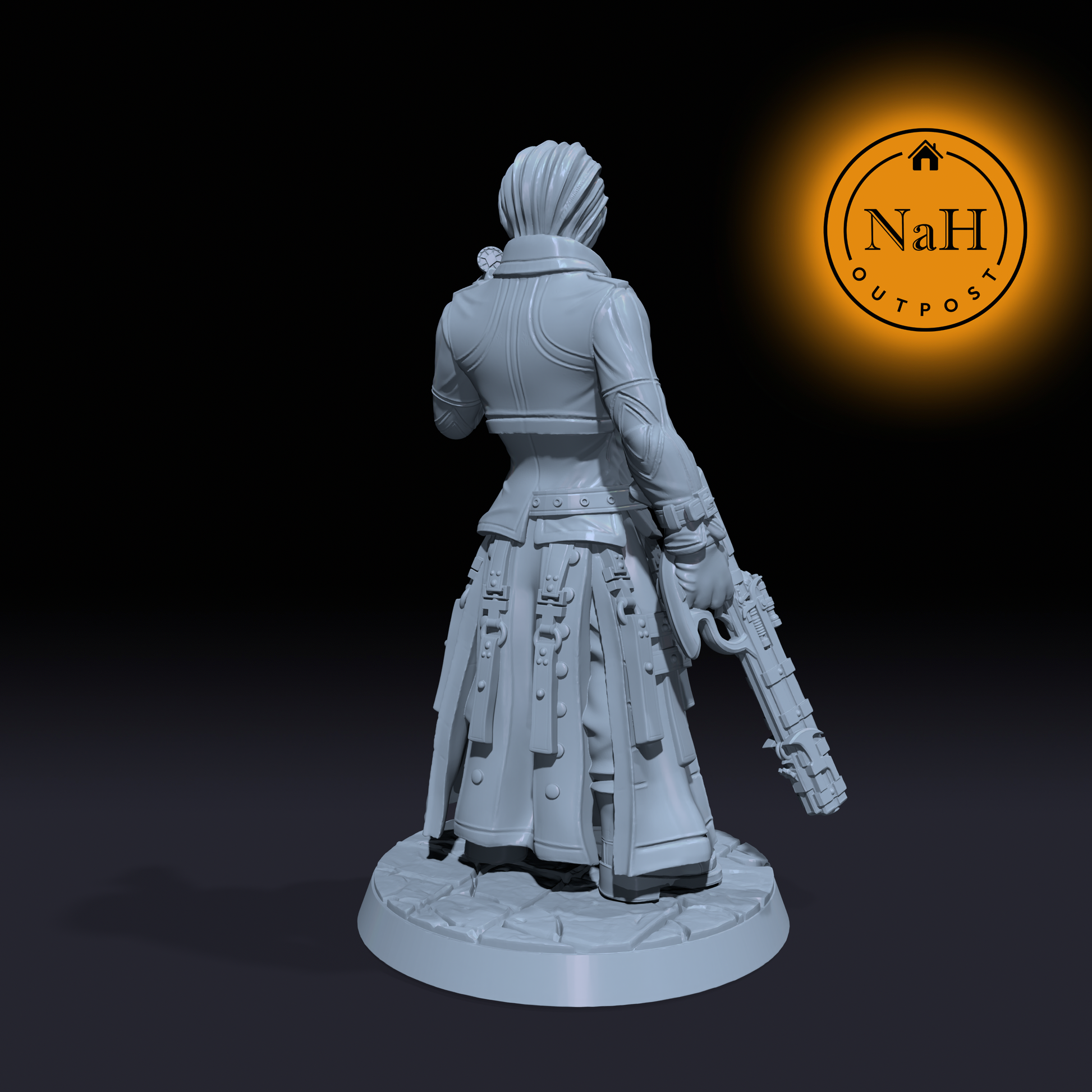 Colt 'Lucky Shot' LeChance | Rufus | Gunslinger miniature for Tabletop games like D&D and War Gaming| Dungeons and Dragons Mini | RN estudio