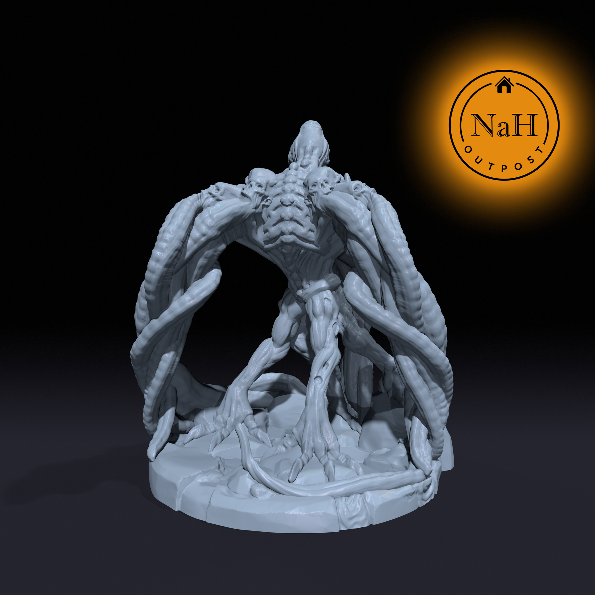 Throsk, Maw of Sinful Hunger | Amalgamation of Lust Aberration Miniature for Tabletop games like D&D and War Gaming | Dungeons and Dragons Mini