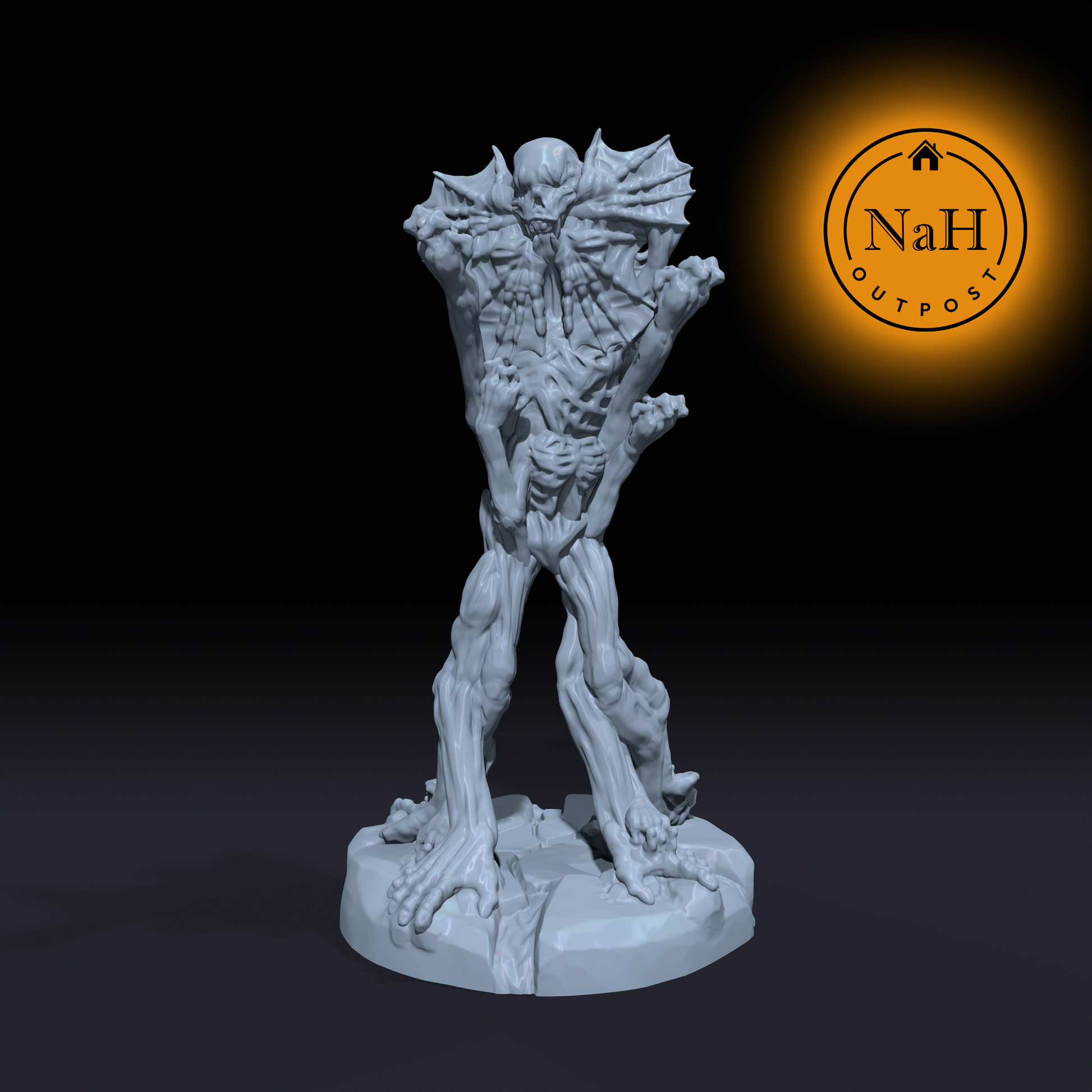 Avarior, the Suffering Reborn | Avarior Hellspawn Miniature for Tabletop games like D&D and War Gaming | Dungeons and Dragons Mini