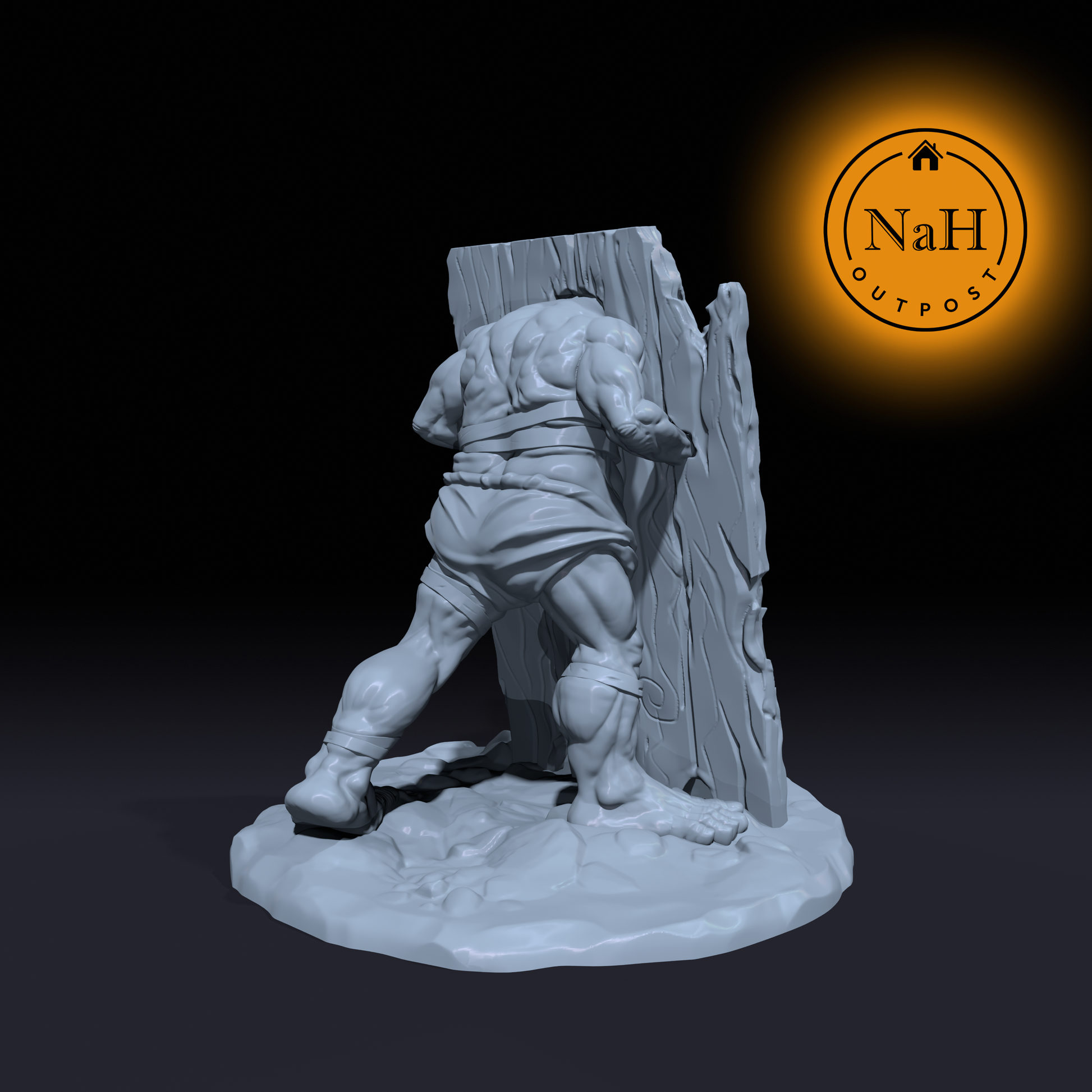 Batterspike, the Wallbreaker | Batterspike Cursed Construct Miniature for Tabletop games like D&D and War Gaming | Dungeons and Dragons Mini