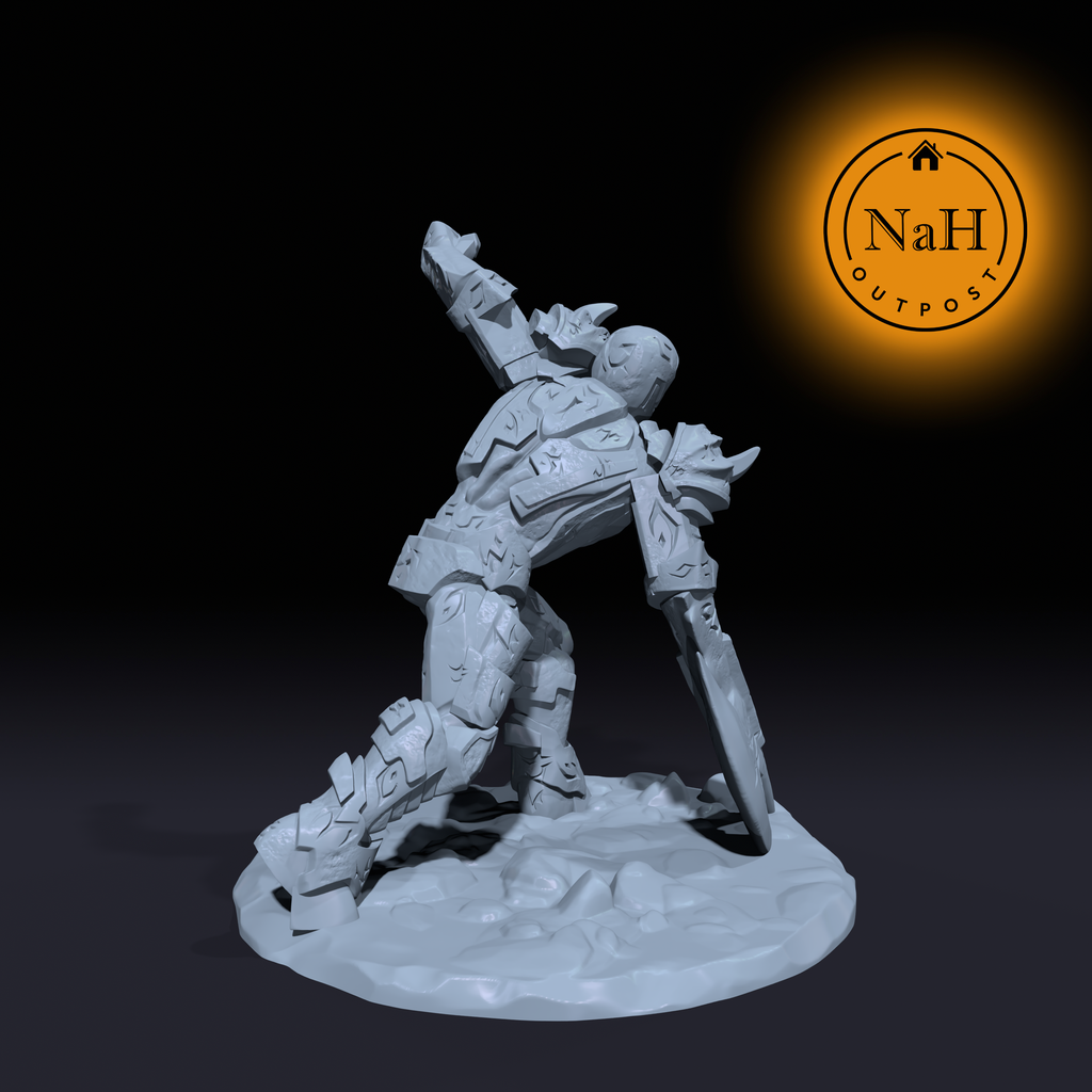 Gravash, the Ironclad Fury | Battlebuilt Fiend Construct Miniature for Tabletop games like D&D and War Gaming | Dungeons and Dragons Mini