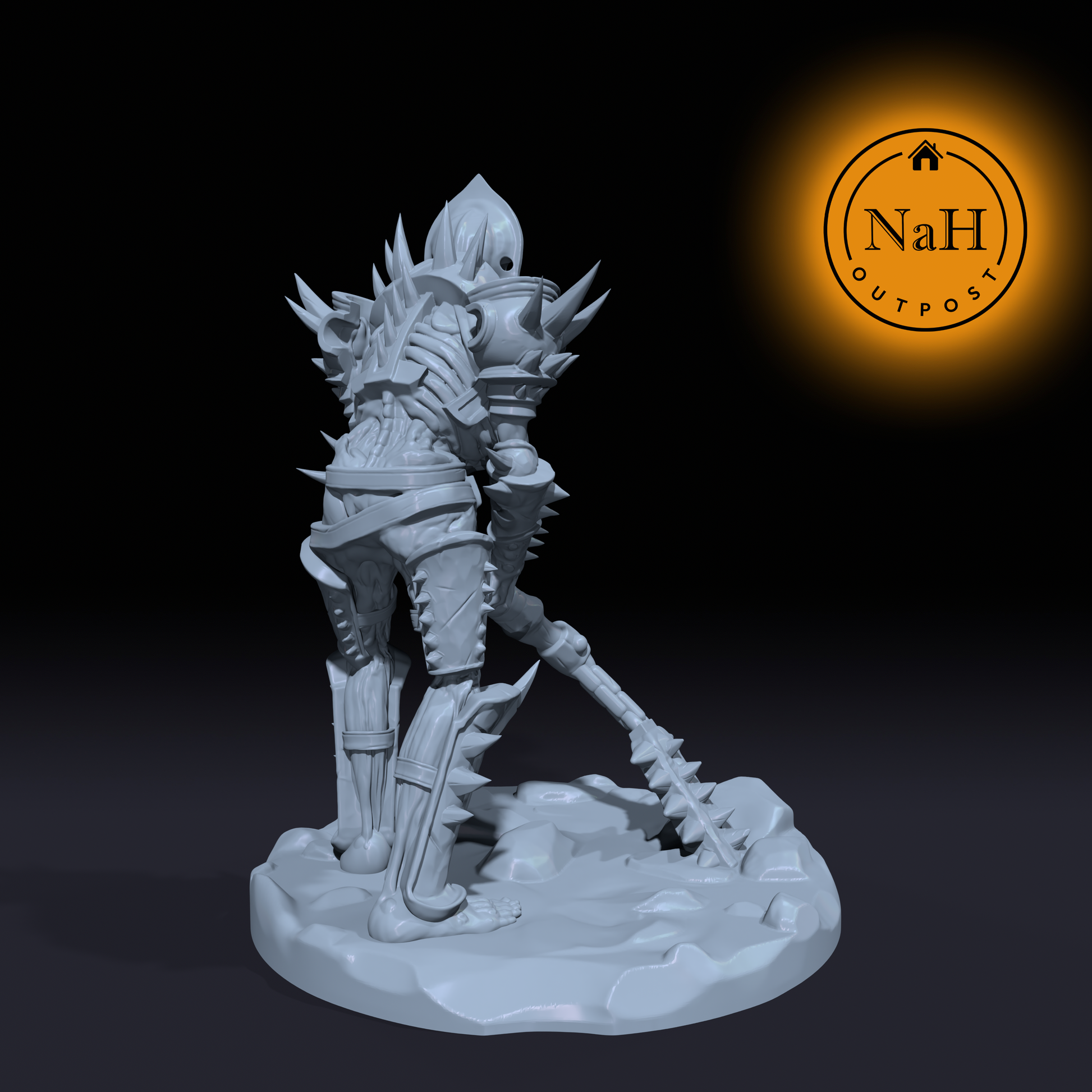 Dreadmar, the Boneclad Vindicator | Bone Knight Undead Miniature for Tabletop games like D&D and War Gaming | Dungeons and Dragons Mini
