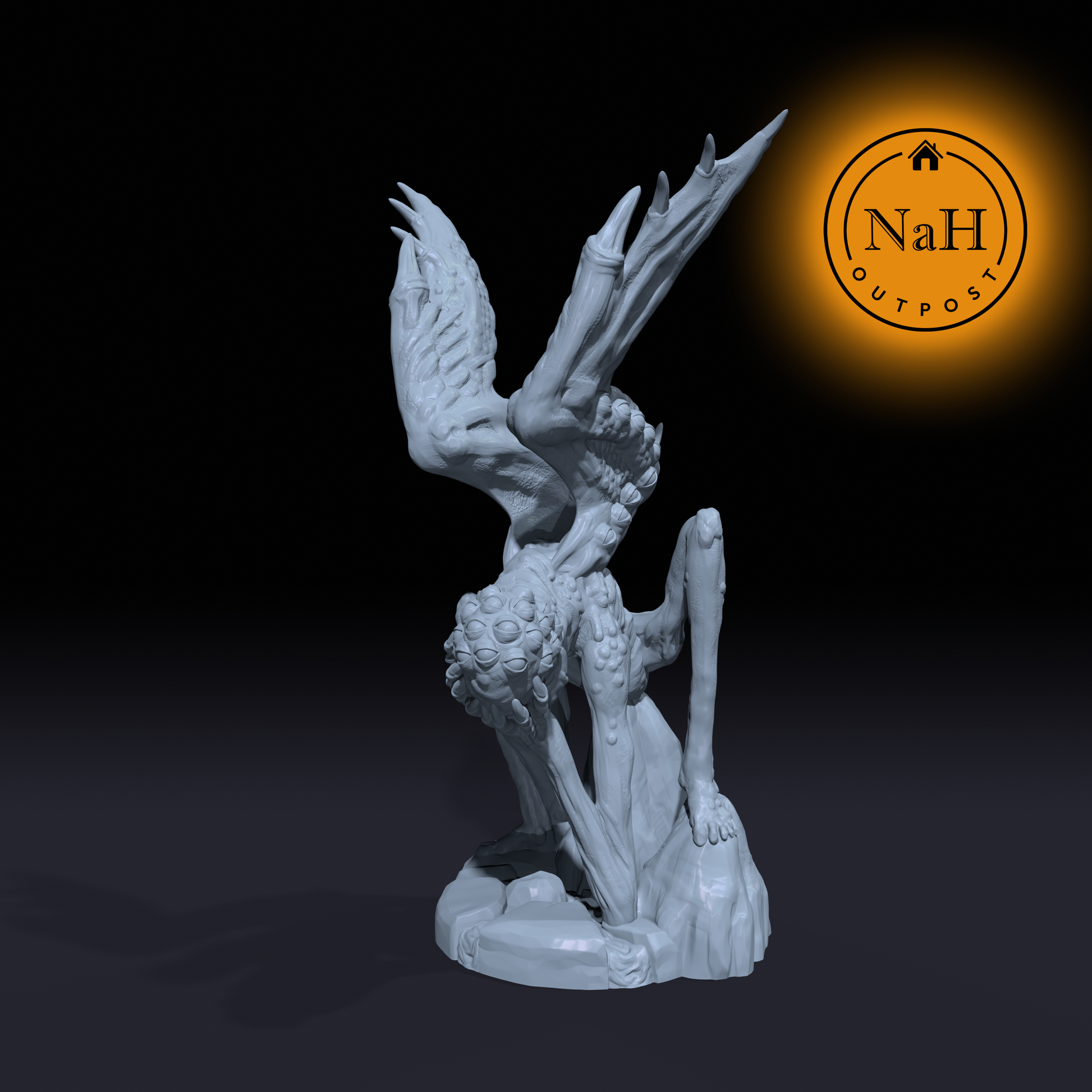Z’riik, the Winged Coveter | Coveting Cherub Demon Miniature for Tabletop games like D&D and War Gaming | Dungeons and Dragons Mini