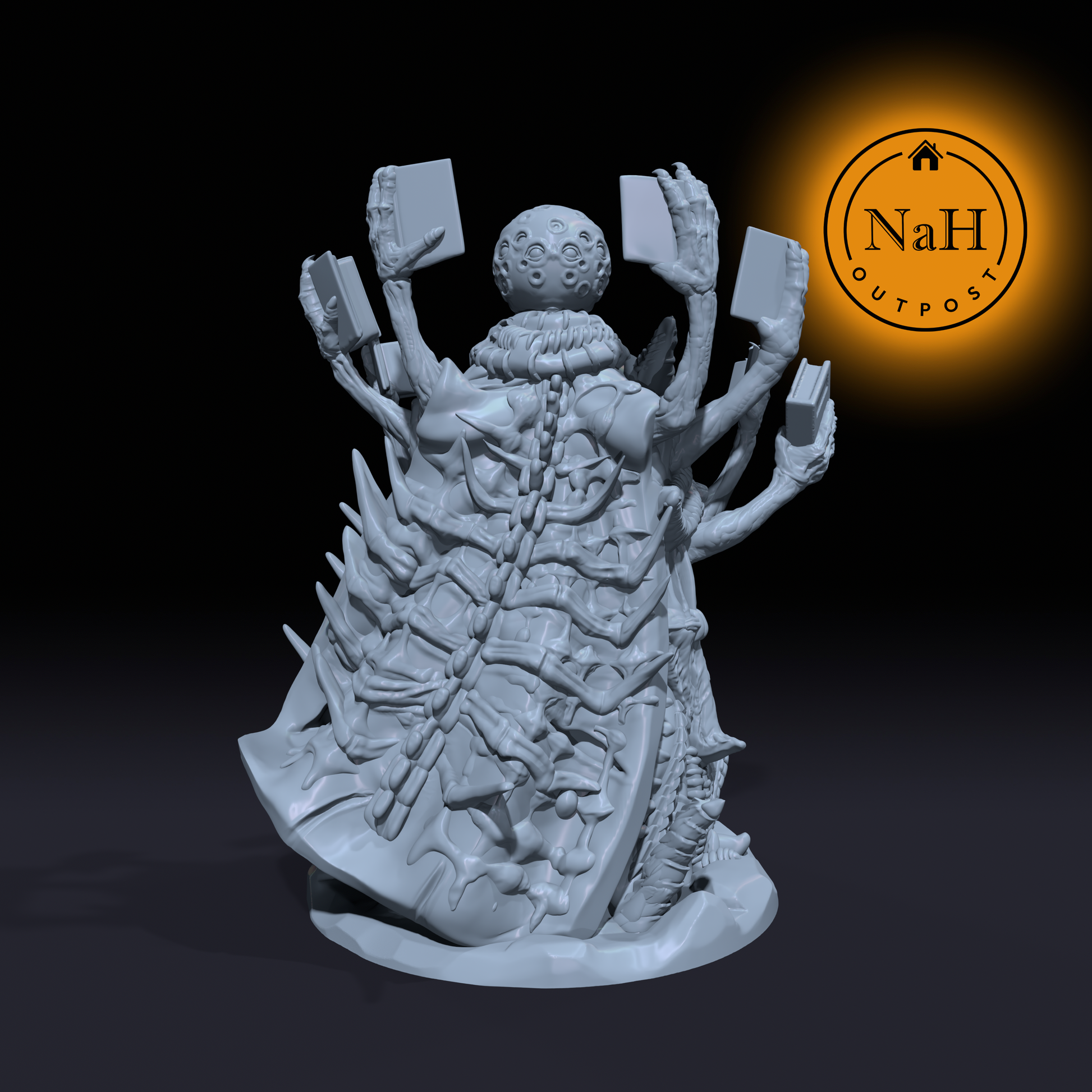 Vyzarthul, the Binder of Unmarked Graves | Greater Necromancer Monster Miniature for Tabletop games like D&D and War Gaming | Dungeons and Dragons Mini