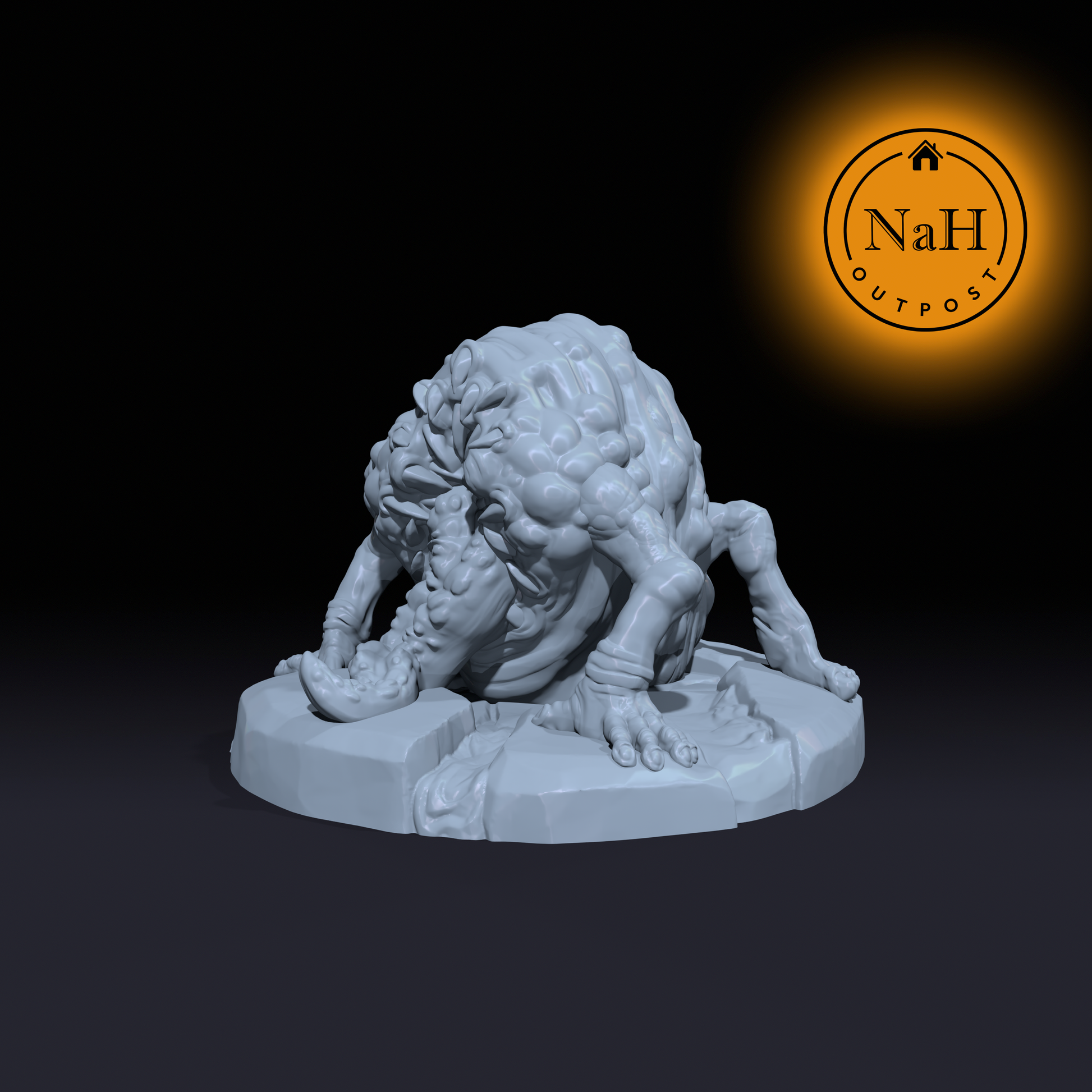 Gorblith, the Maw of Sludge | Guttonwalker Monster Miniature for Tabletop games like D&D and War Gaming | Dungeons and Dragons Mini