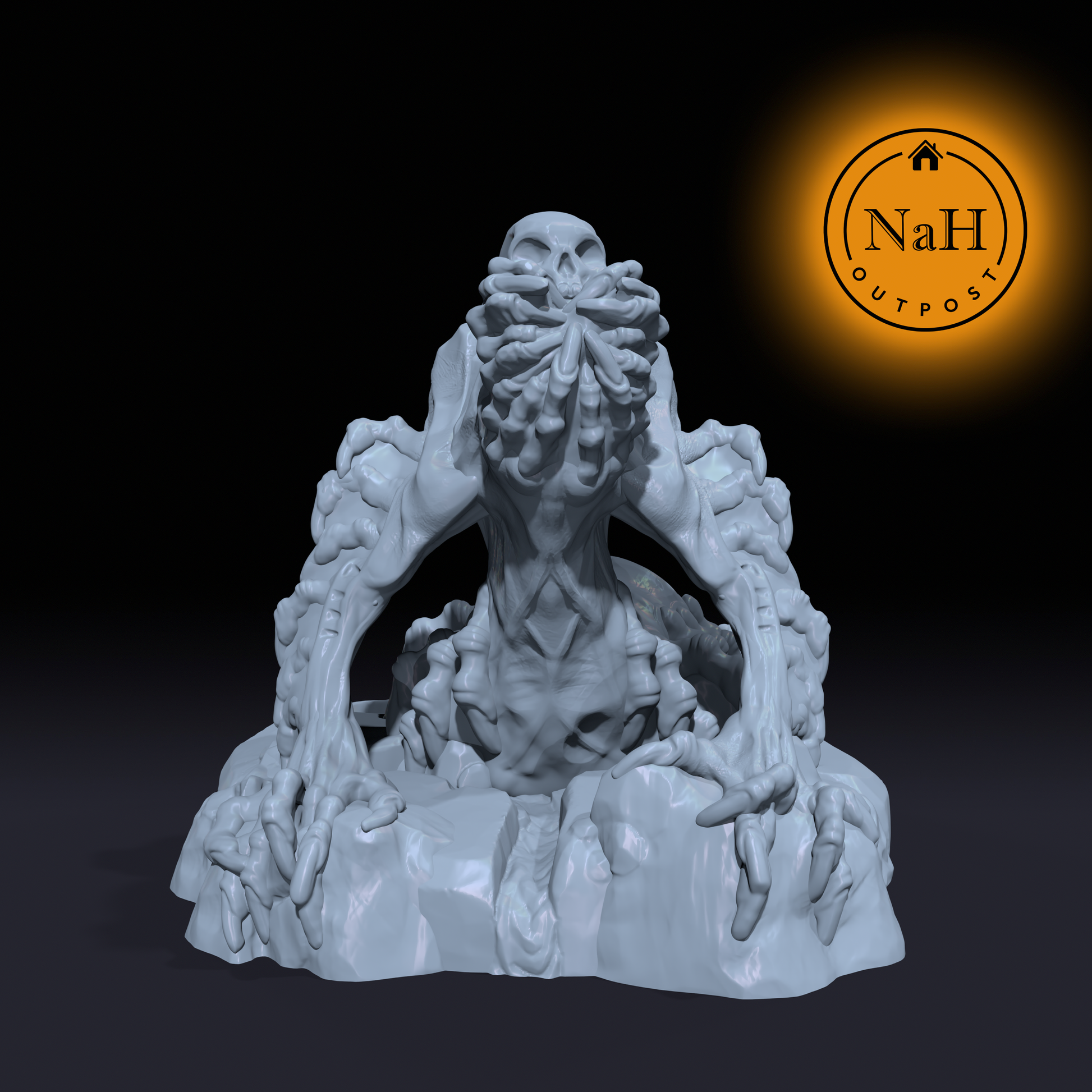 Xarnith, the Mawbound | Handcrawler Monster Miniature for Tabletop games like D&D and War Gaming | Dungeons and Dragons Mini