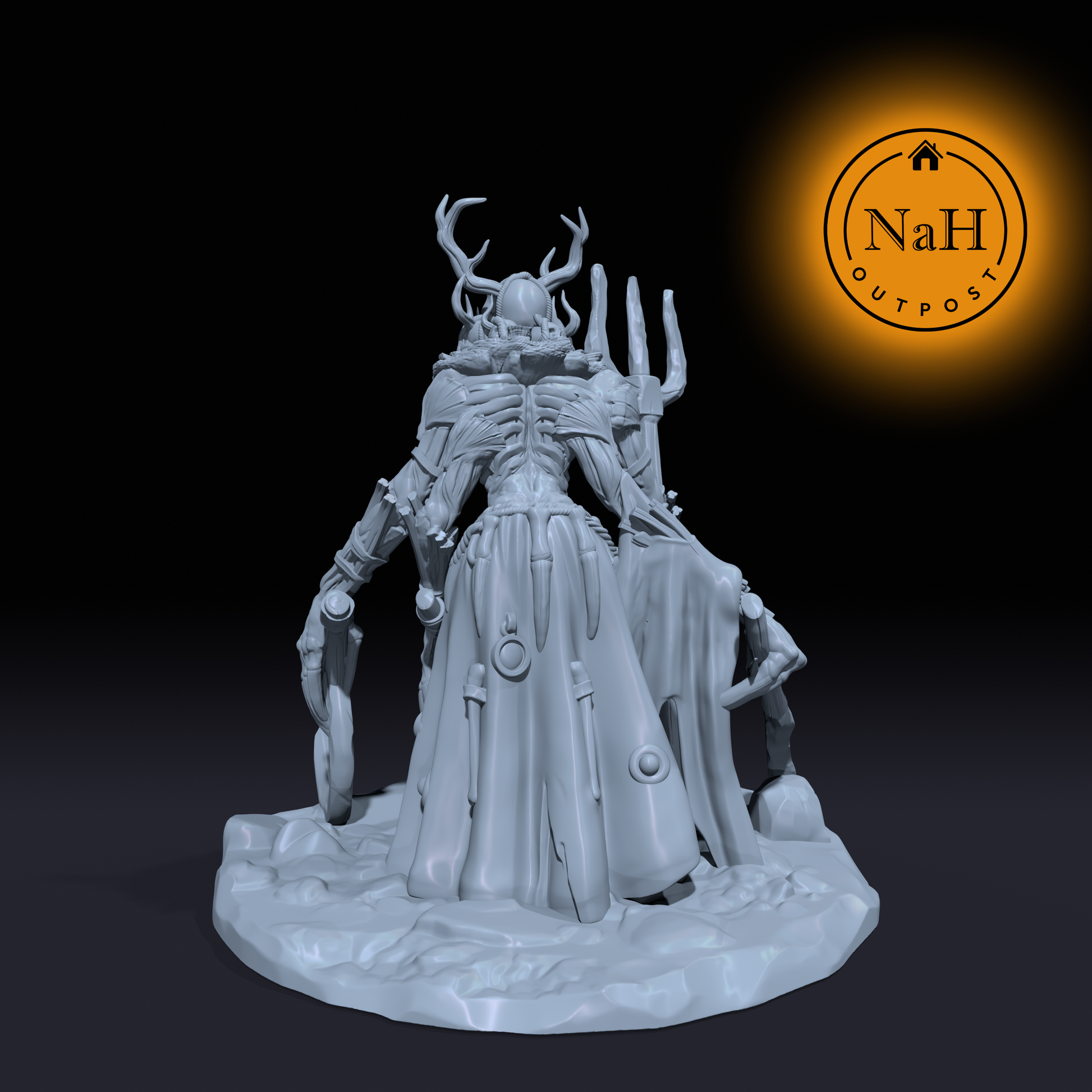 Thornking, the Warden of Hollow Roots | Living Effigy Monster Miniature for Tabletop games like D&D and War Gaming | Dungeons and Dragons Mini
