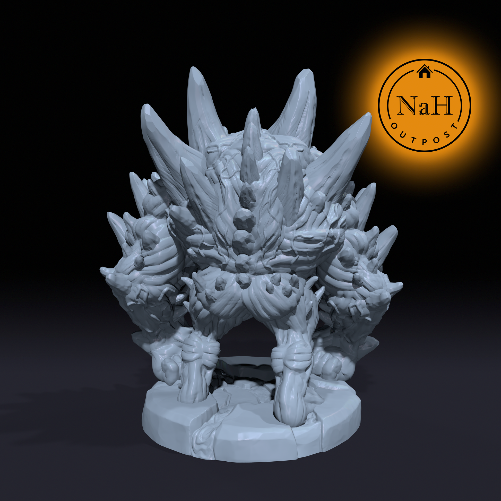 Kragthorn, the Wrath-Forged Beast | Musclebounder Monster Miniature for Tabletop games like D&D and War Gaming | Dungeons and Dragons Mini