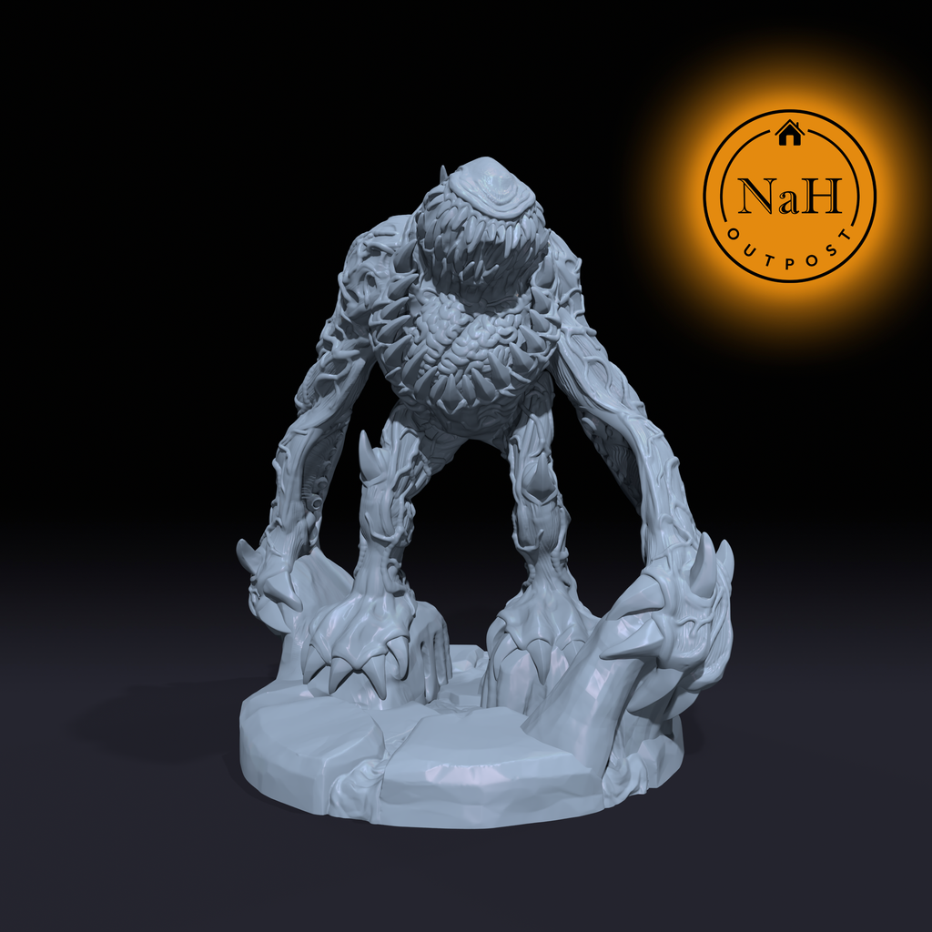 Grathun, the Unspoken Fury | Pride Unnamed Monster Miniature for Tabletop games like D&D and War Gaming | Dungeons and Dragons Mini