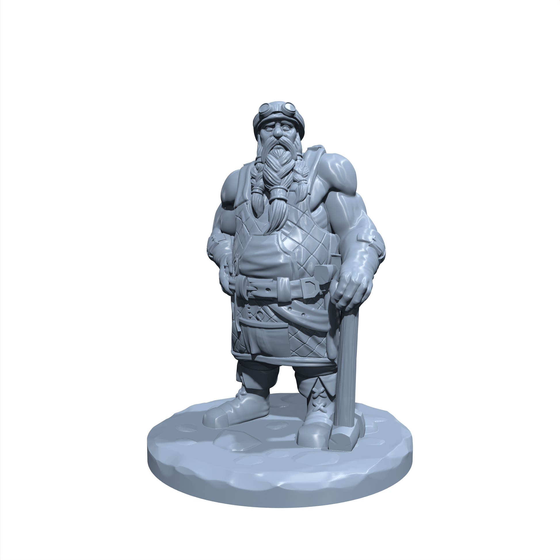 Brom Forgeborn |  Dwarf Blacksmith Miniature for Tabletop games like D&D and War Gaming
