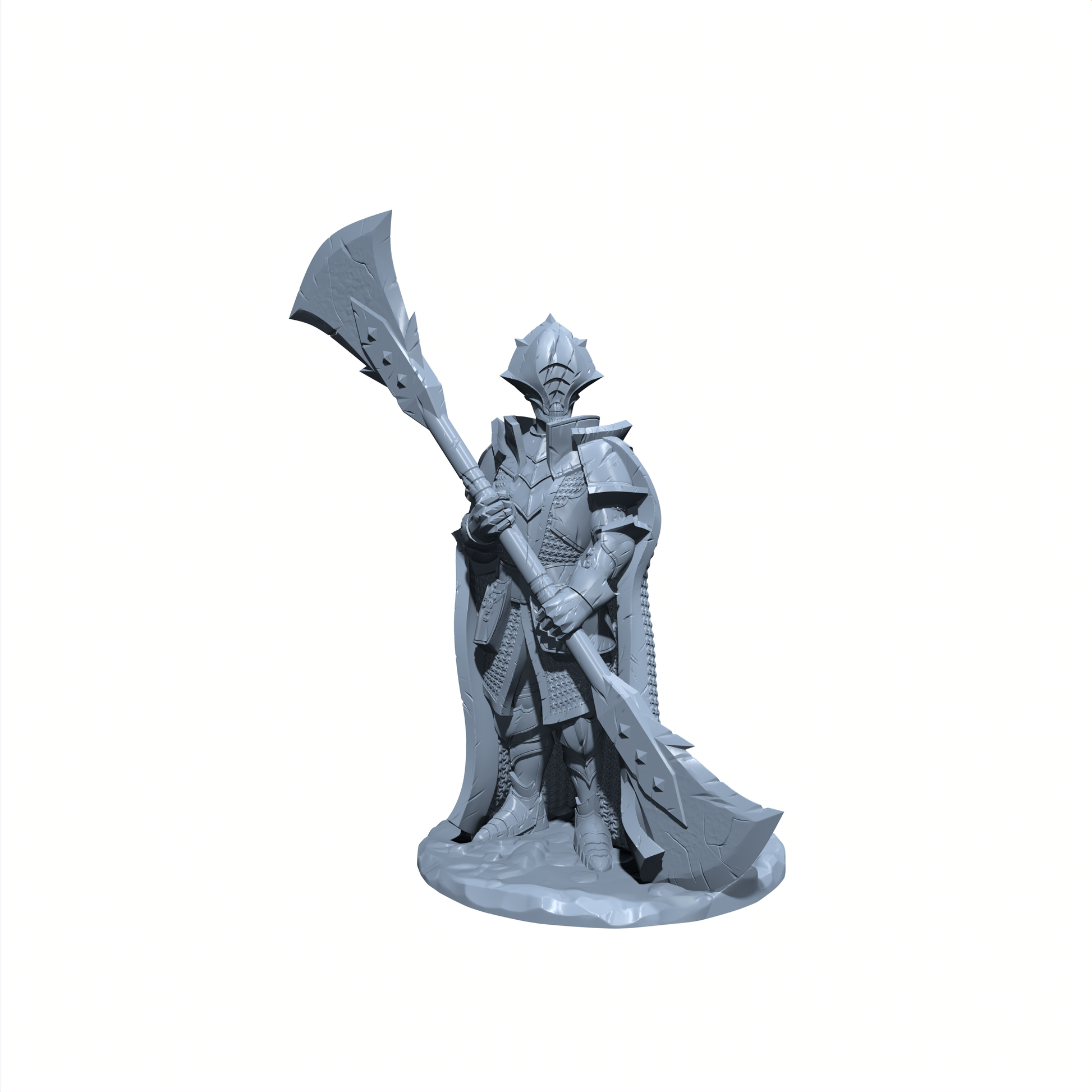Black Steel Knight | Miniature for Tabletop games like D&D and War Gaming