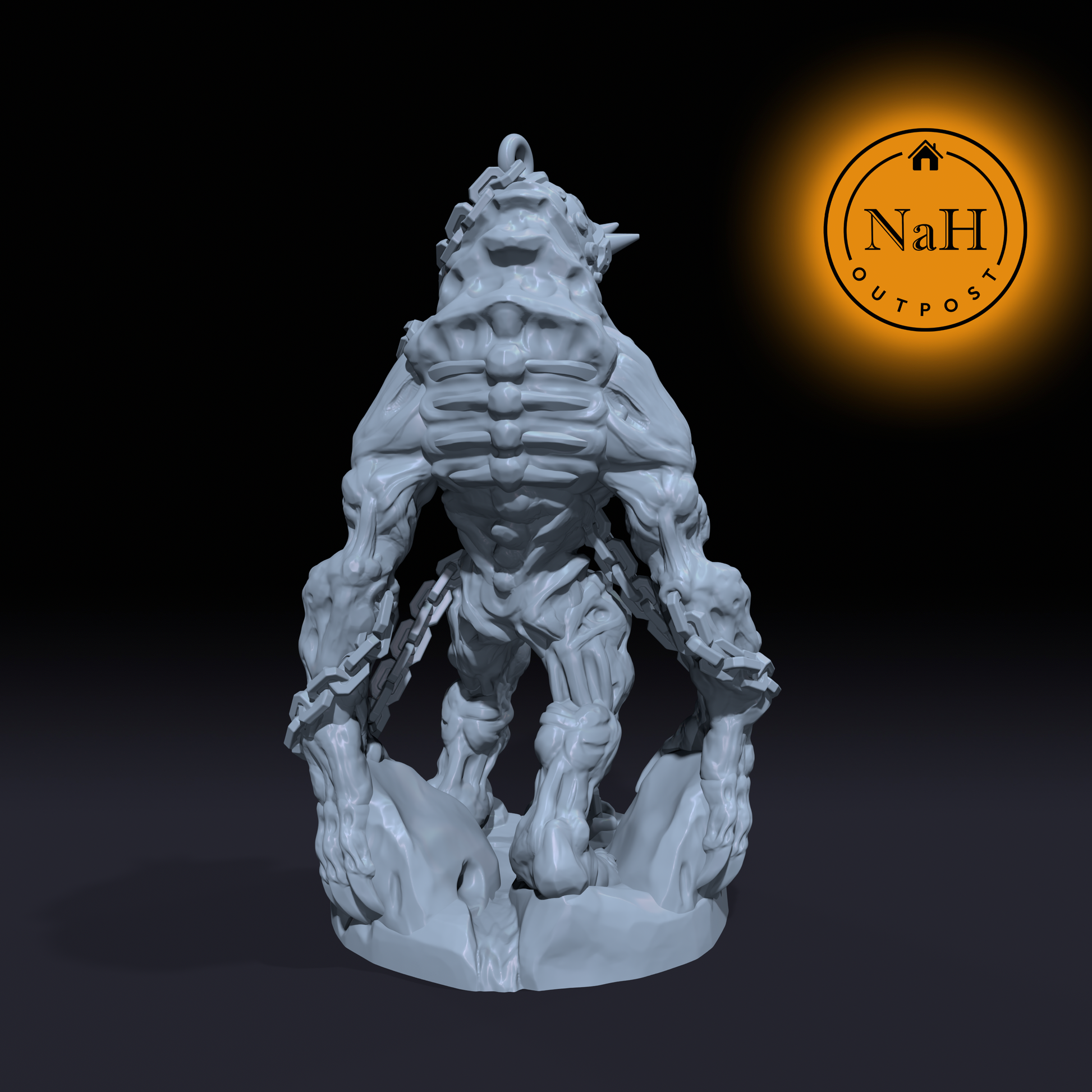 Graxul, the Shackled Oblivion | The Unchained Monster Miniature for Tabletop games like D&D and War Gaming | Dungeons and Dragons Mini