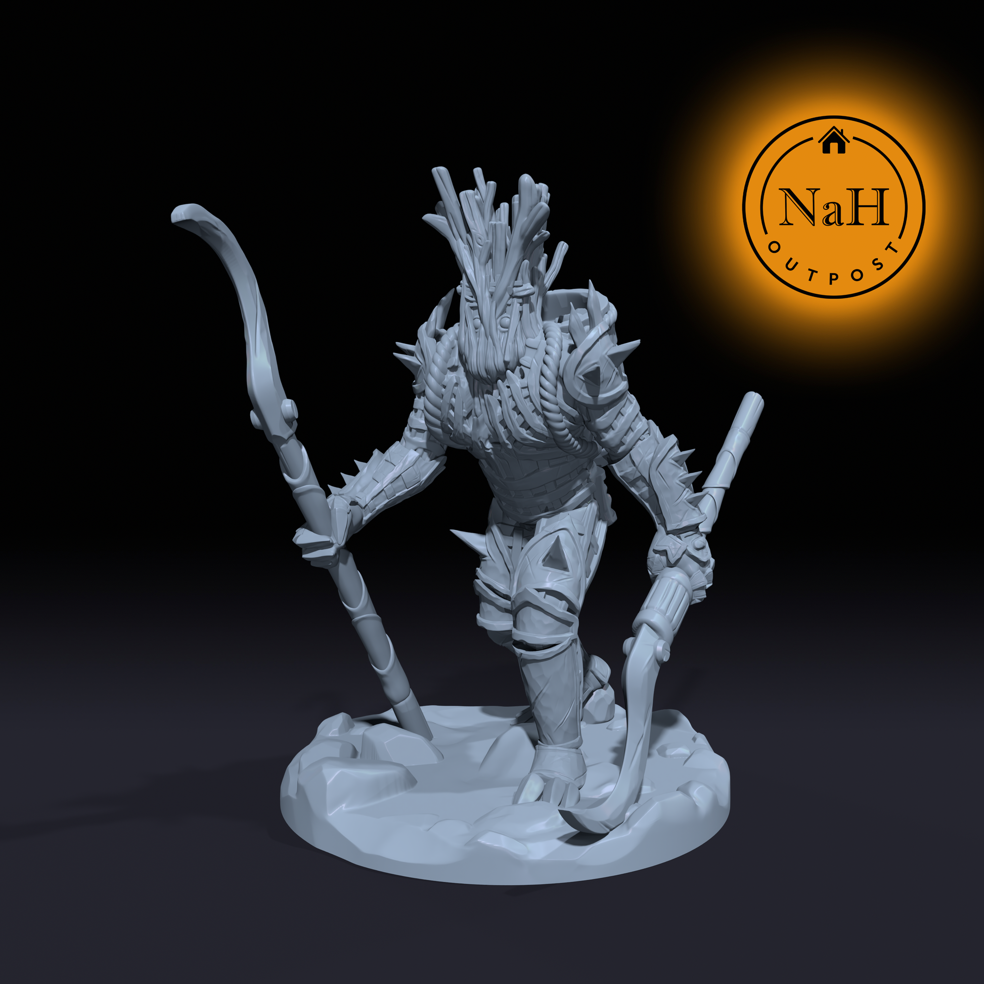 Splinterkin, the Wicker Reaper | Wicker Folk Monster Miniature for Tabletop games like D&D and War Gaming | Dungeons and Dragons Mini