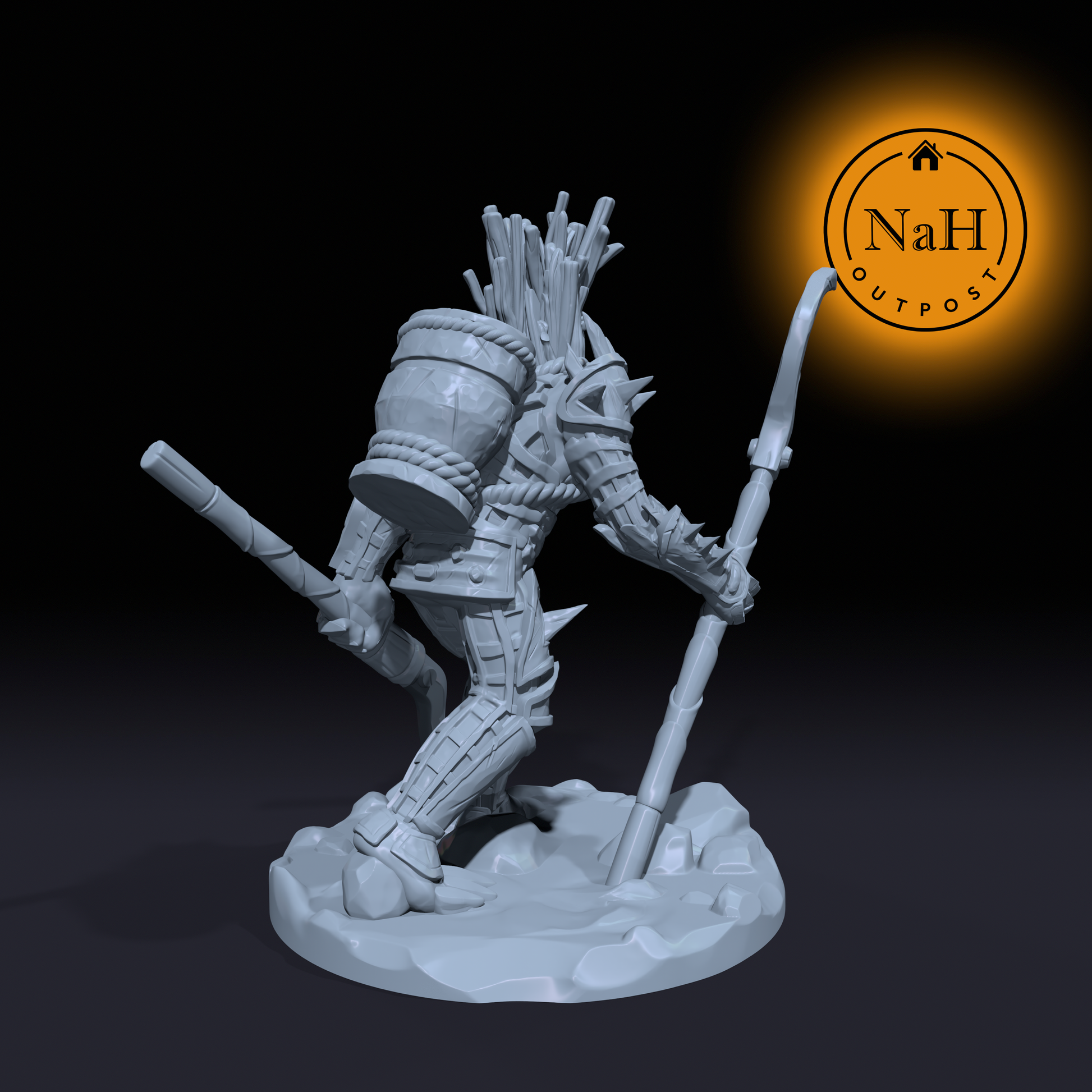 Splinterkin, the Wicker Reaper | Wicker Folk Monster Miniature for Tabletop games like D&D and War Gaming | Dungeons and Dragons Mini