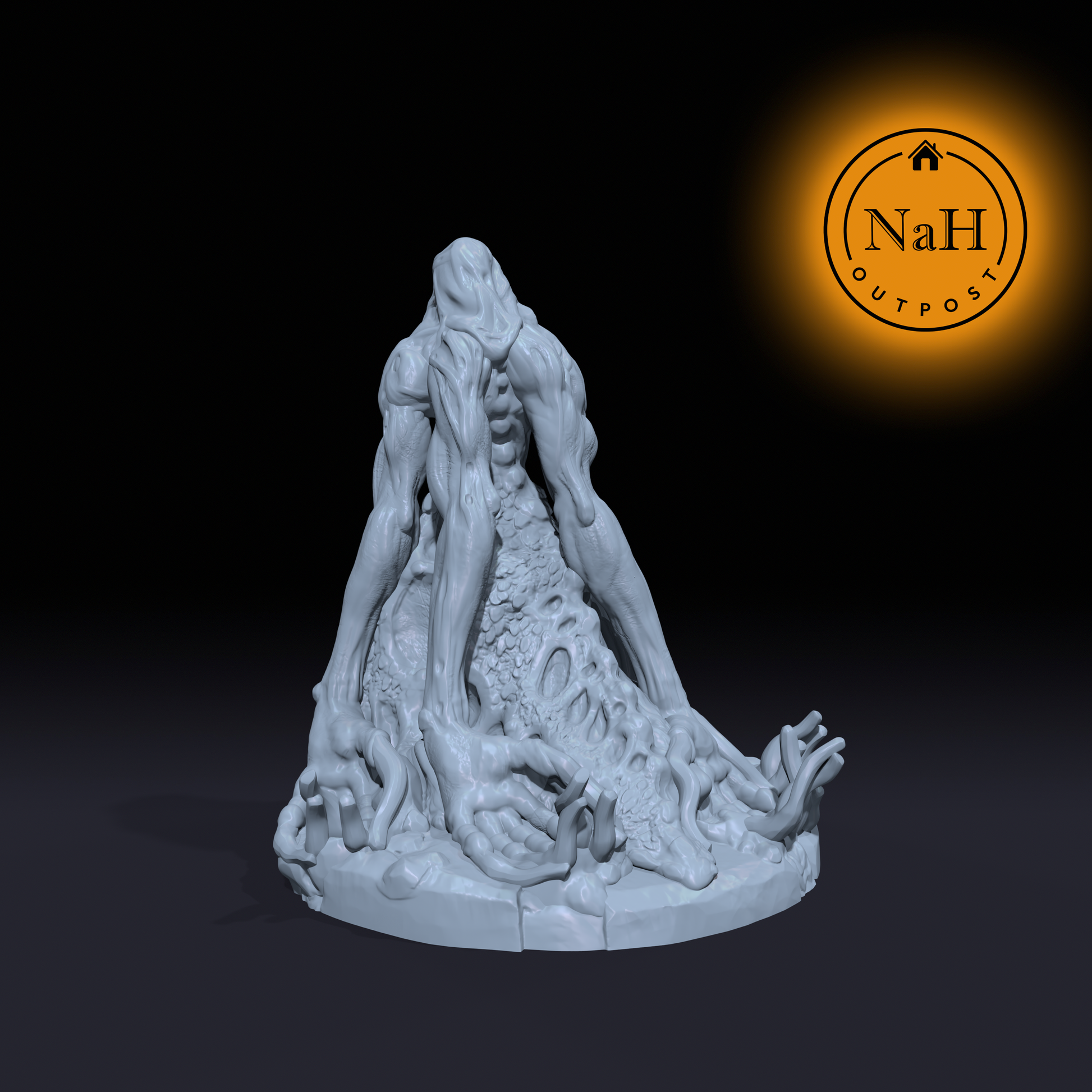 Slorrath, the Flesh Unbound | Writhe Slug Monster Miniature for Tabletop games like D&D and War Gaming | Dungeons and Dragons Mini