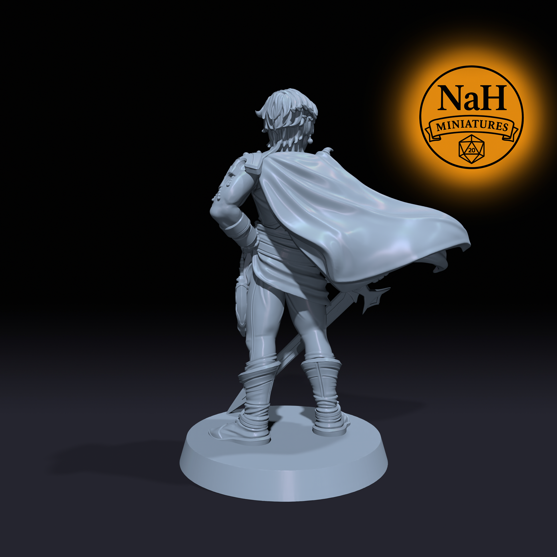 Kaelen Veyra | Bartz | Swashbuckler Chamption miniature for Tabletop games like D&D, Daggerheart, and War Gaming| Dungeons and Dragons Mini (Copy)