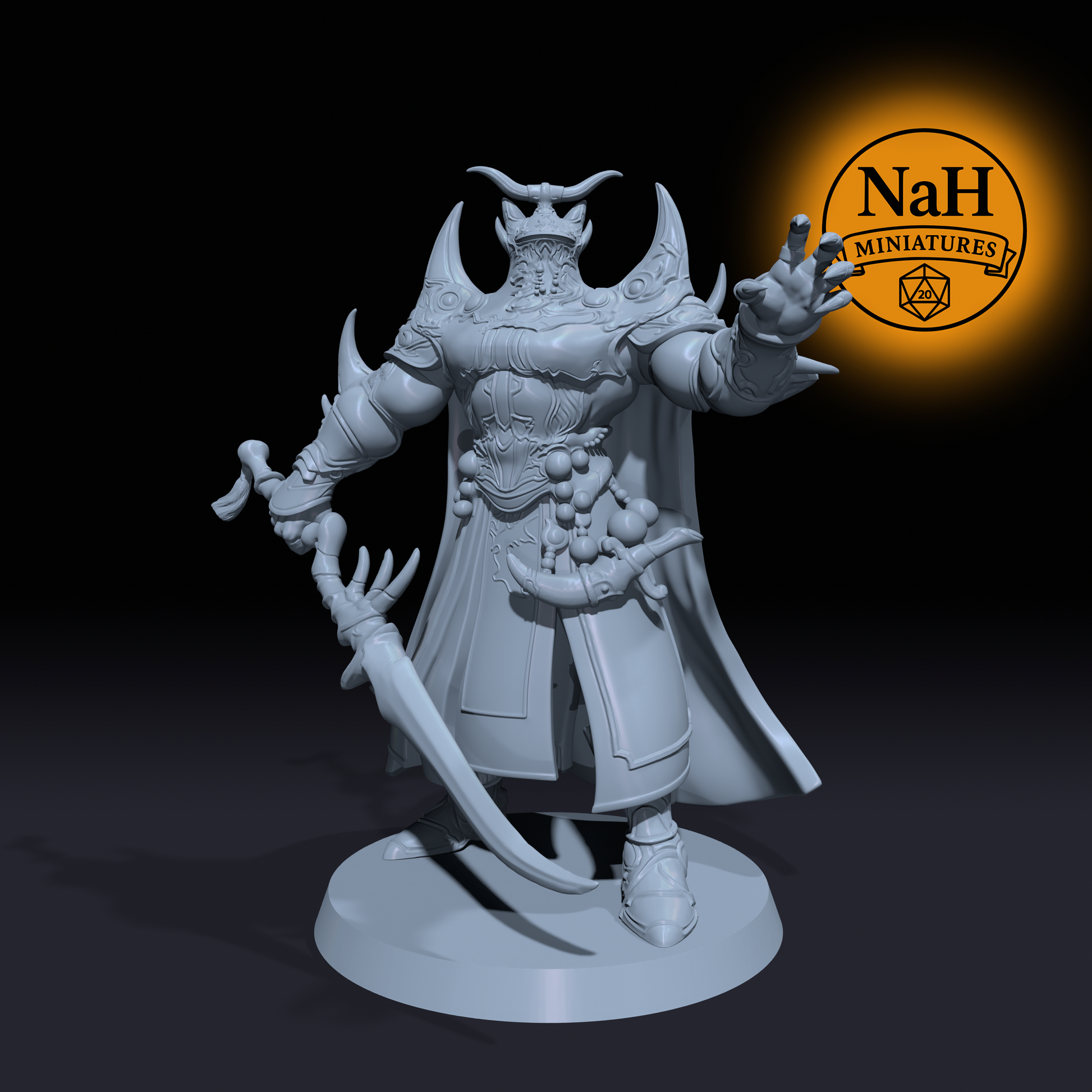 Kaedric Malovar | Ex-Death | Death Knight Blackguard miniature for Tabletop games like D&D, Daggerheart, and War Gaming | Dungeons and Dragons Mini