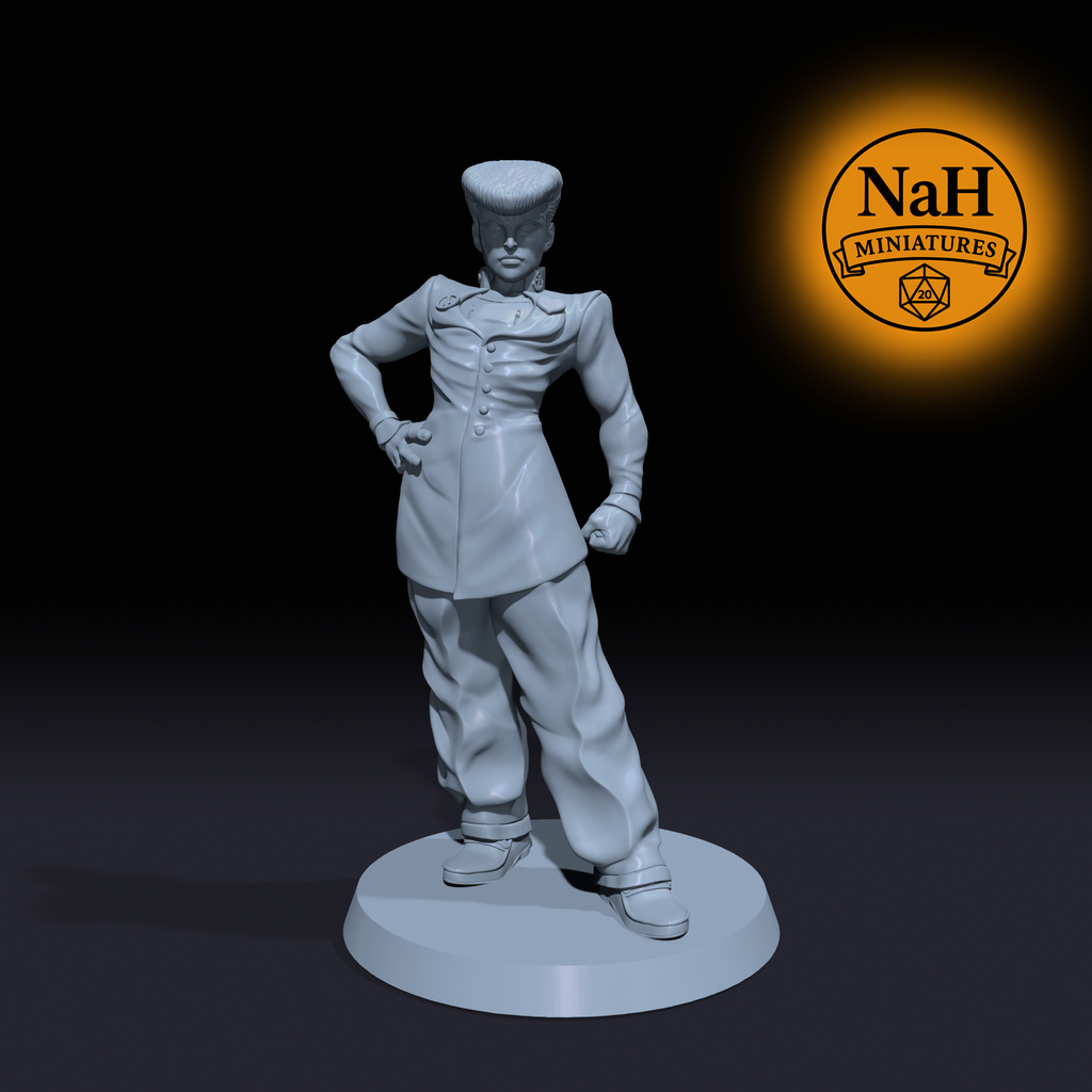 Ryo Makashi | Josuke | Street Brawler Martial Artist miniature for Tabletop games like D&D, Daggerheart, and War Gaming | Dungeons and Dragons Mini