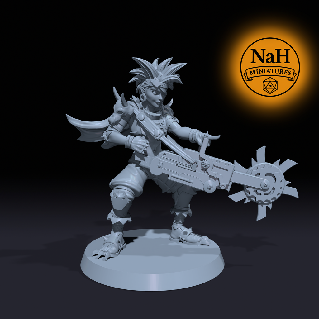 Kael Vorn | Sawyer of Loss | Human Warrior, Barbarian Fighter miniature for Tabletop games like D&D, Daggerheart, and War Gaming | Dungeons and Dragons Mini