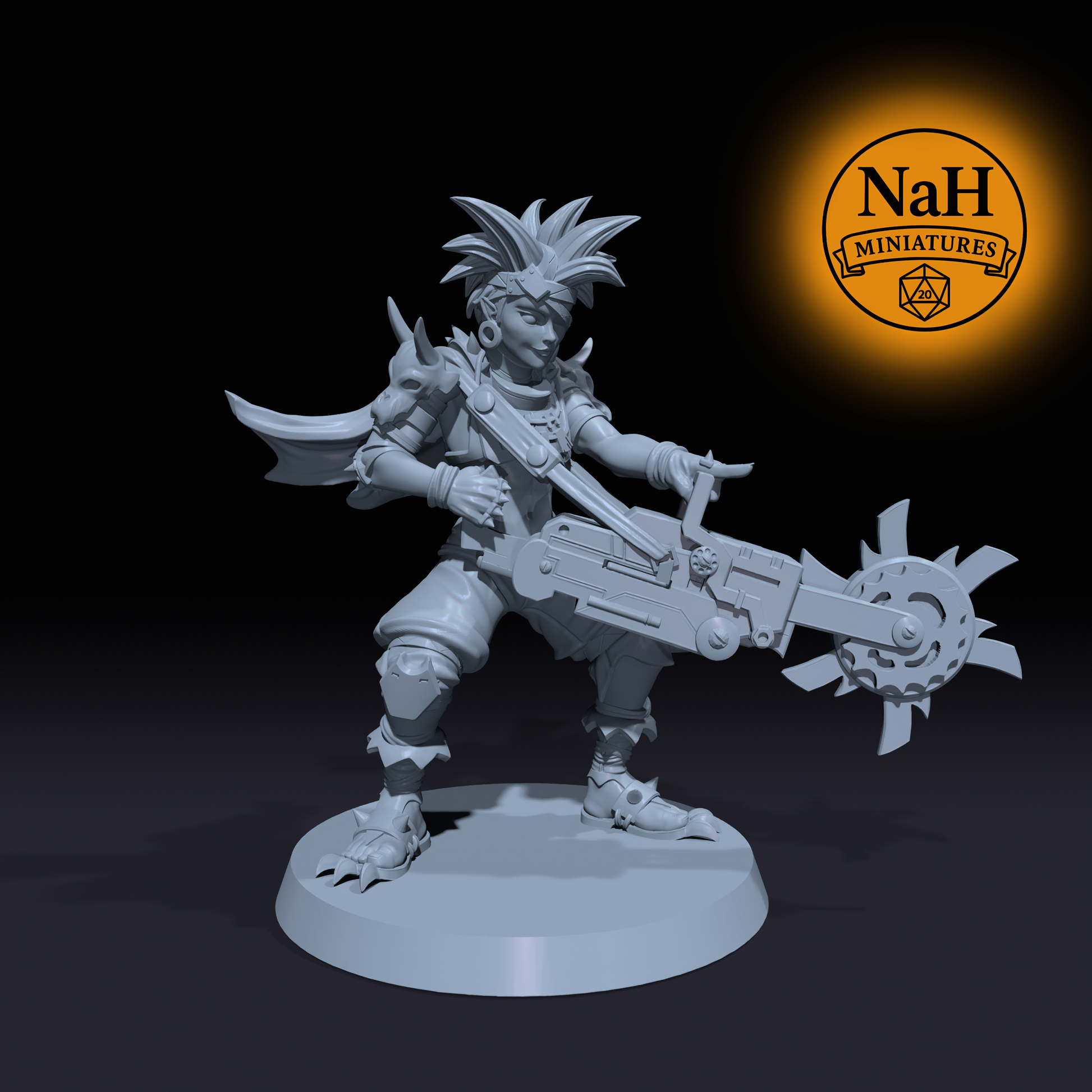 Kael Vorn | Sawyer of Loss | Human Warrior, Barbarian Fighter miniature for Tabletop games like D&D, Daggerheart, and War Gaming | Dungeons and Dragons Mini