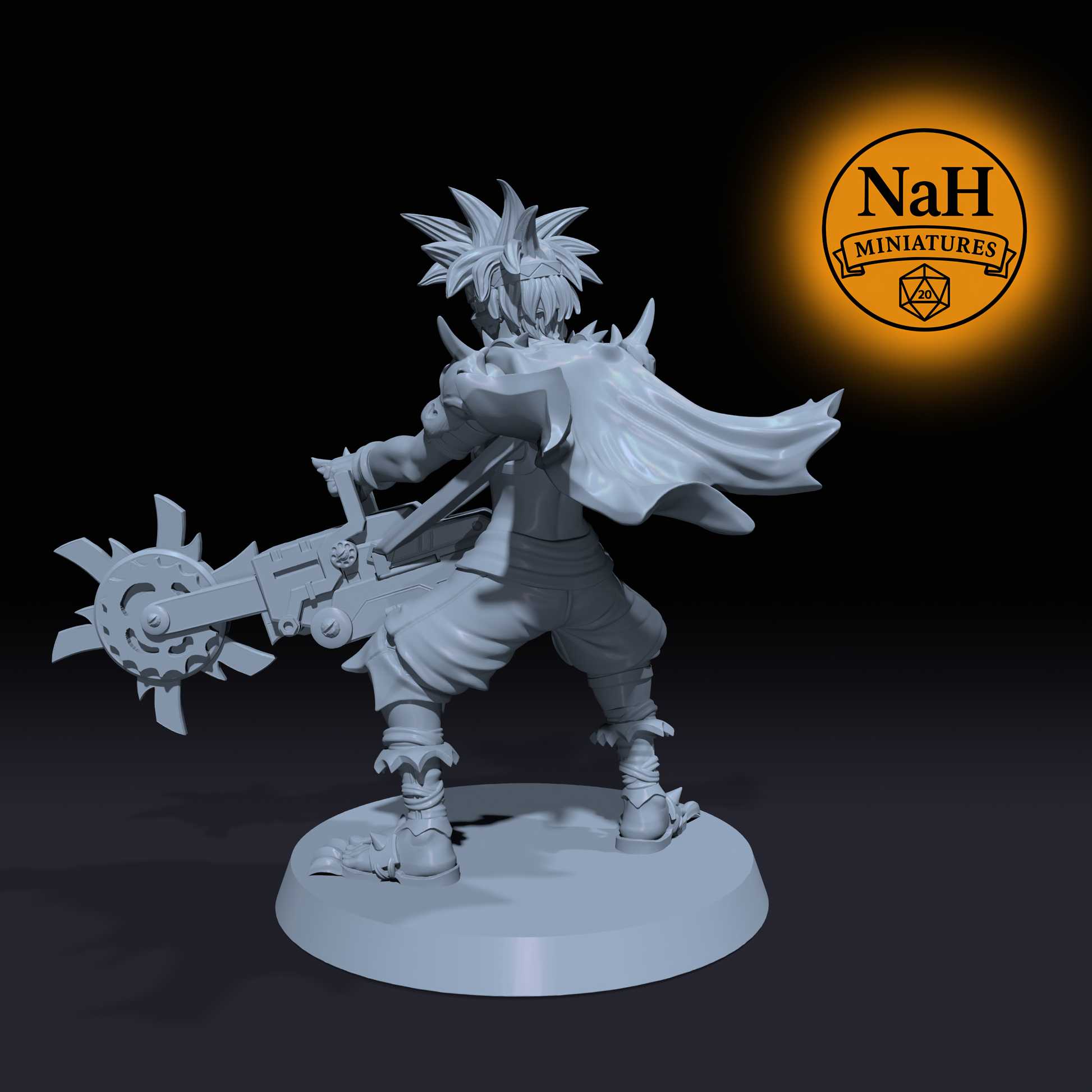 Kael Vorn | Sawyer of Loss | Human Warrior, Barbarian Fighter miniature for Tabletop games like D&D, Daggerheart, and War Gaming | Dungeons and Dragons Mini