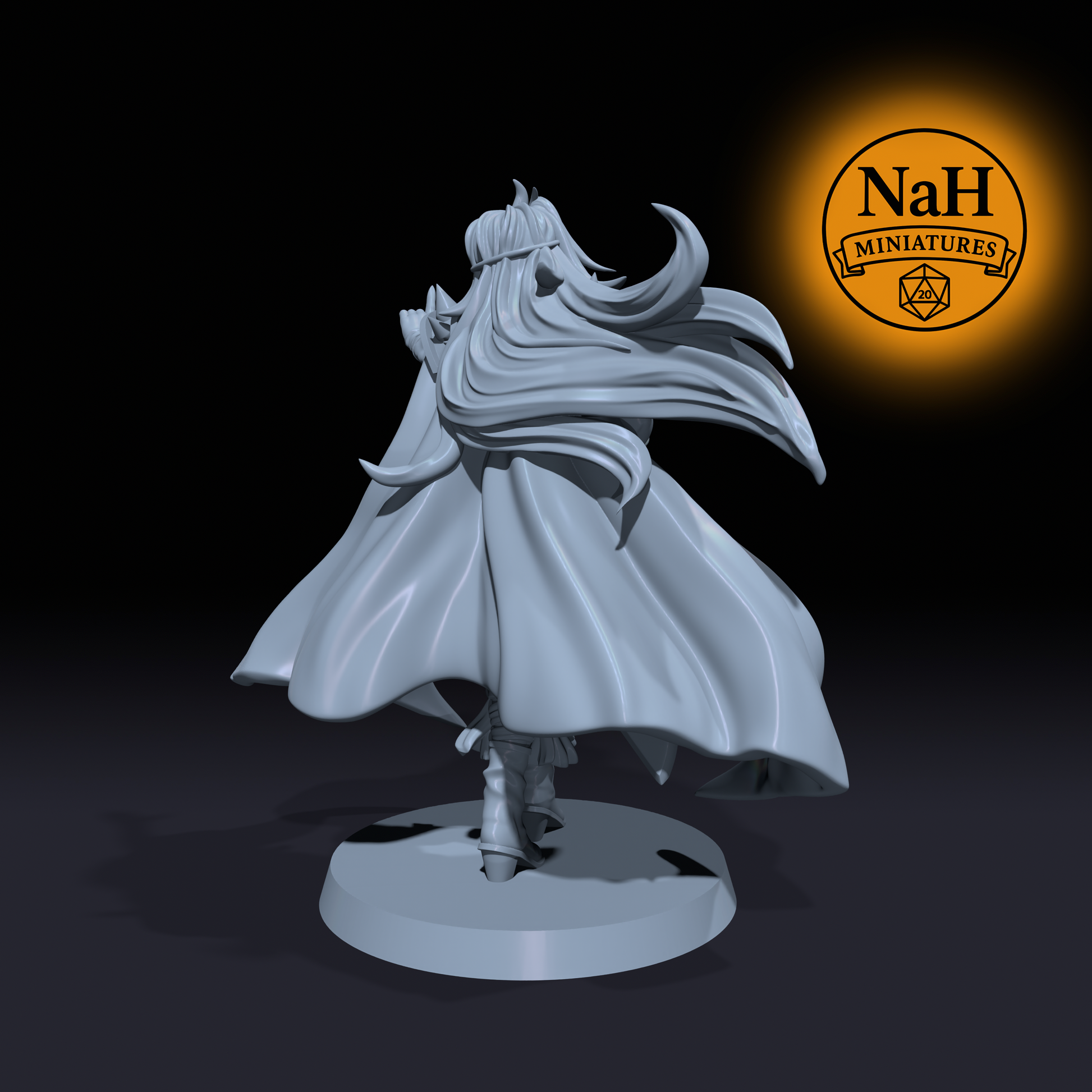 Nadira Veyra | Slayers Naga | Half-Elf Bard Sorcerer miniature for Tabletop games like D&D, Daggerheart, and War Gaming | Dungeons and Dragons Mini