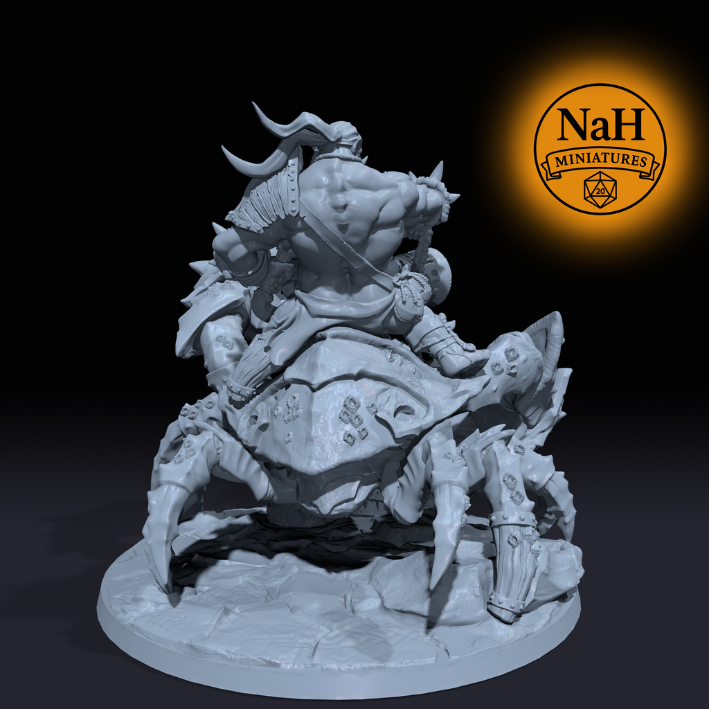 Marshclaw, Beast of Gronk | Ogre Marauders | Giant Swamp Crab, War Mount miniature for D&D, Pathfinder, and Daggerheart | TTRPG Mini