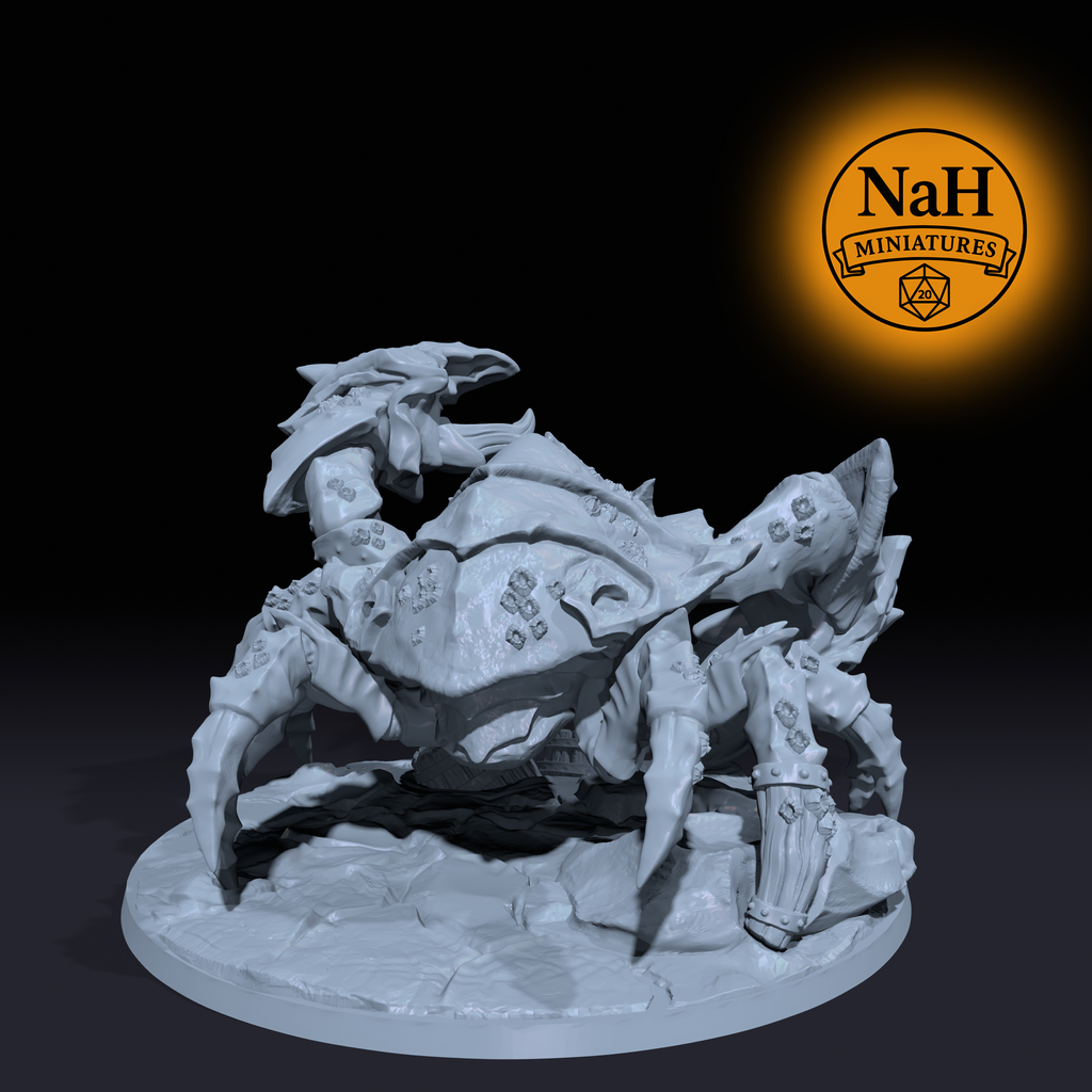 Marshclaw, Beast of Gronk | Ogre Marauders | Giant Swamp Crab, War Mount miniature for D&D, Pathfinder, and Daggerheart | TTRPG Mini