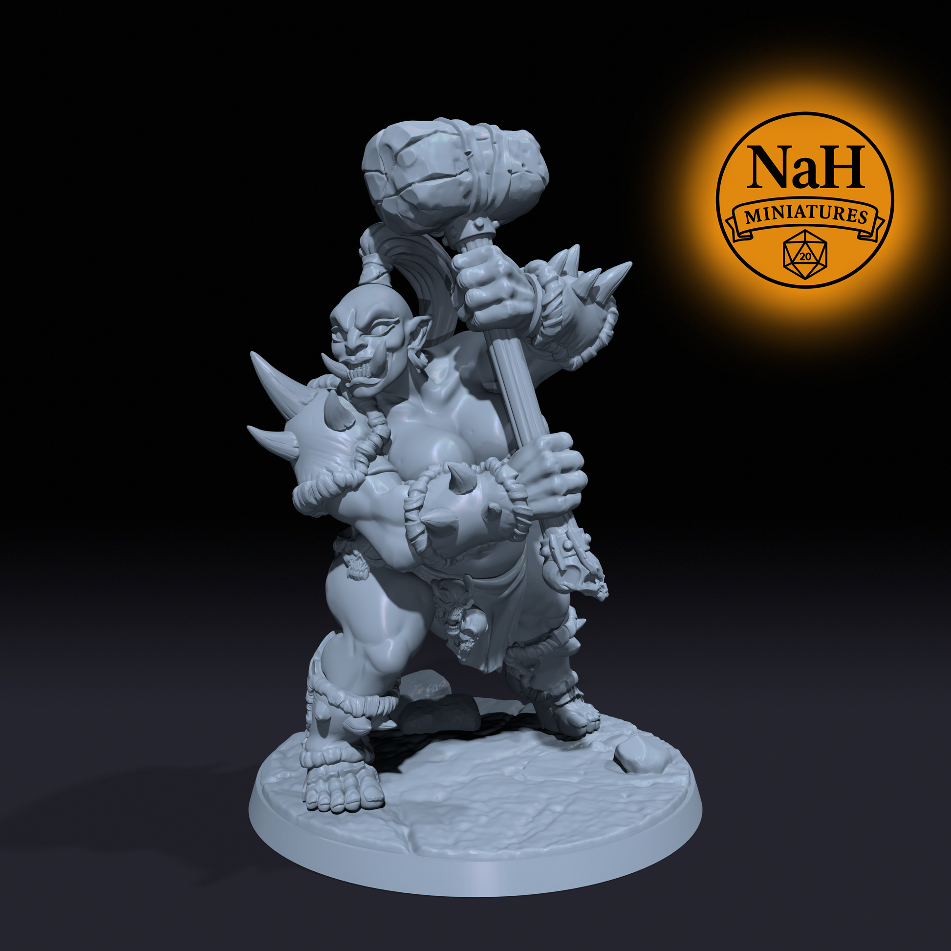 Ogre Marauders Warband | Ogre Marauders | Ogre Raiders, Tribal Brutes miniatures for D&D, Pathfinder, and Daggerheart | TTRPG Mini