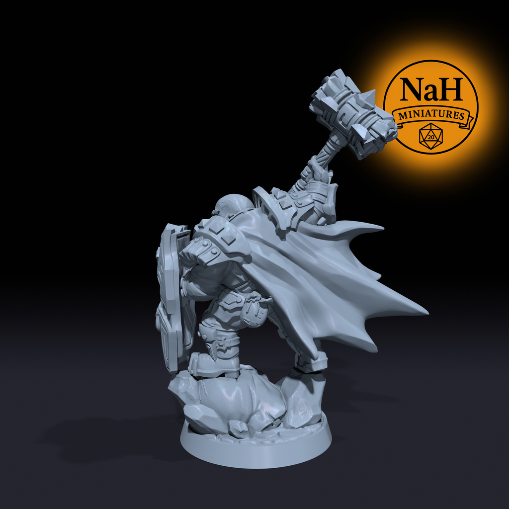 Alvar Giantslayer, the Colossus-Breaker | Dwarven Defenders | Dwarf Barbarian, Giant Hunter miniature for D&D, Pathfinder | TTRPG Mini