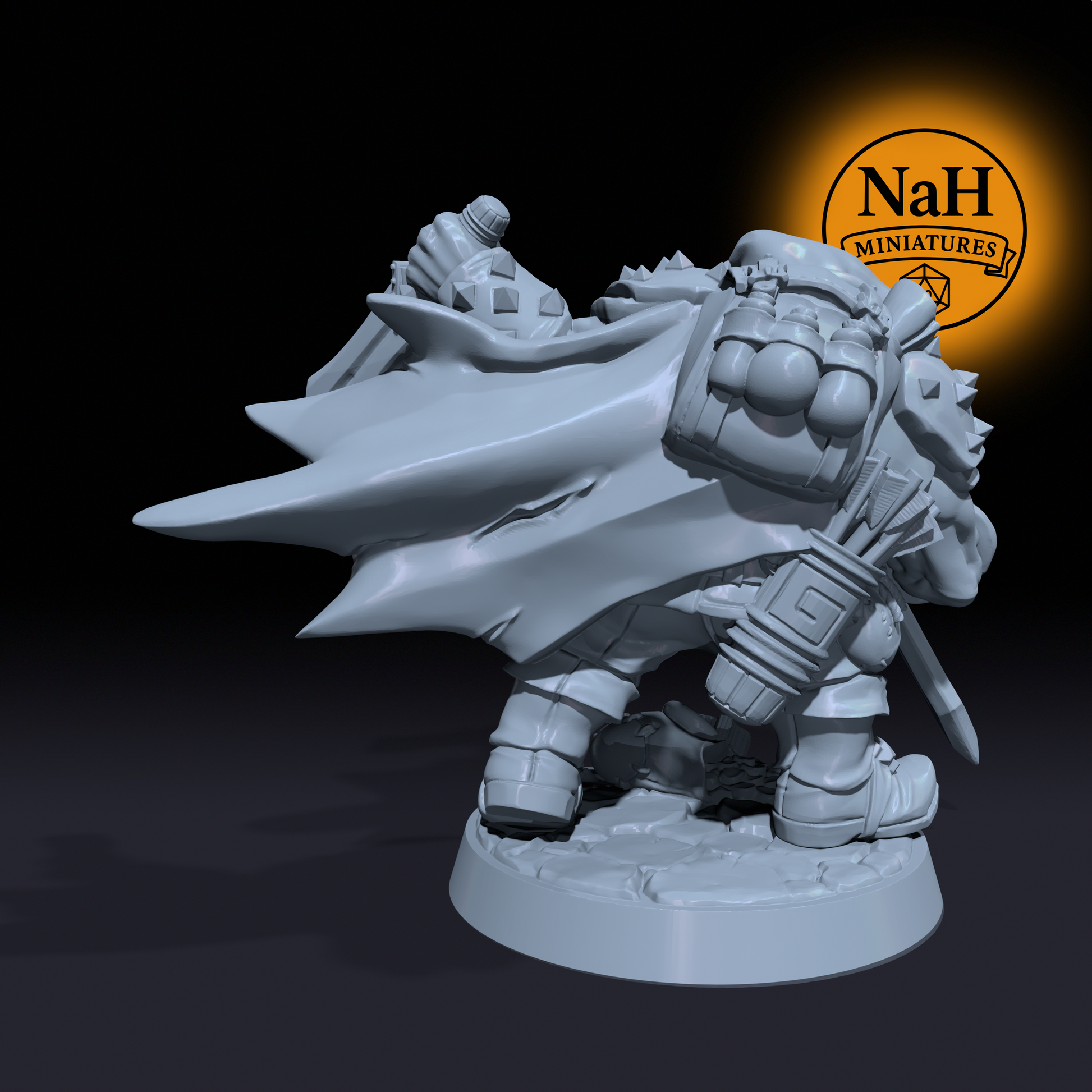 Merrian Silverfinger, the Shadowblade | Dwarven Defenders | Dwarf Rogue, Assassin miniature for D&D, Pathfinder | TTRPG Mini