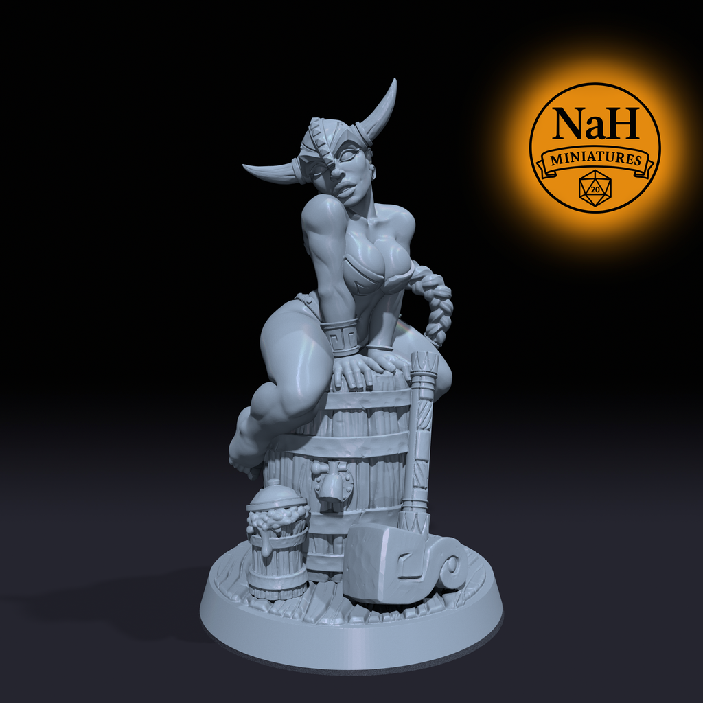 Runa - Dwarven Beauty miniature for Tabletop games like D&D and War Gaming