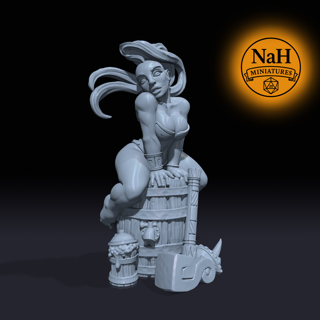 Runa - Dwarven Beauty miniature for Tabletop games like D&D and War Gaming