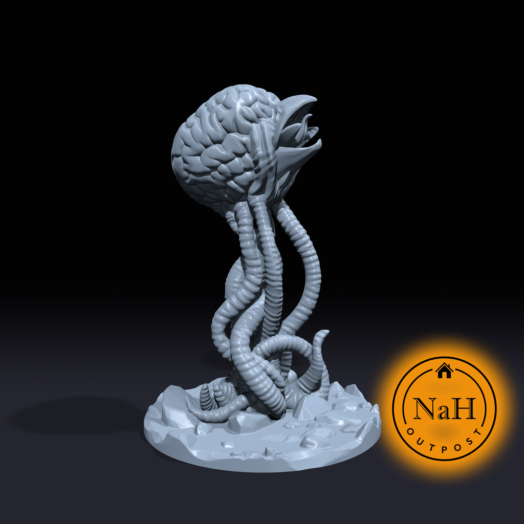 Grell | Brainbeak | Brain Collector Abberation Miniature for Tabletop games like D&D and War Gaming