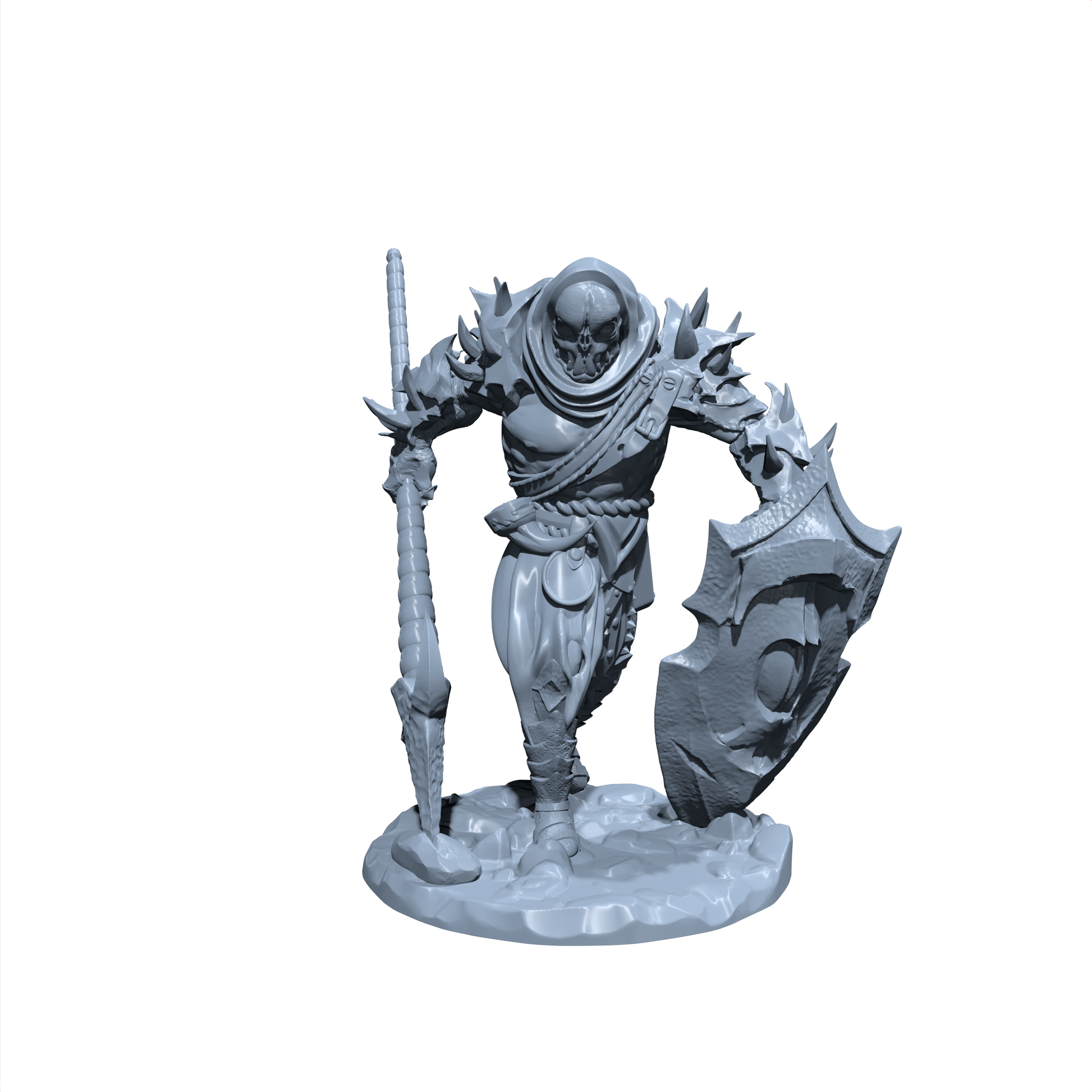 Drakhal the Death Commander | Carcassmen | Undead Miniature for Tabletop games like D&D 5e and TTRPG  War Gaming