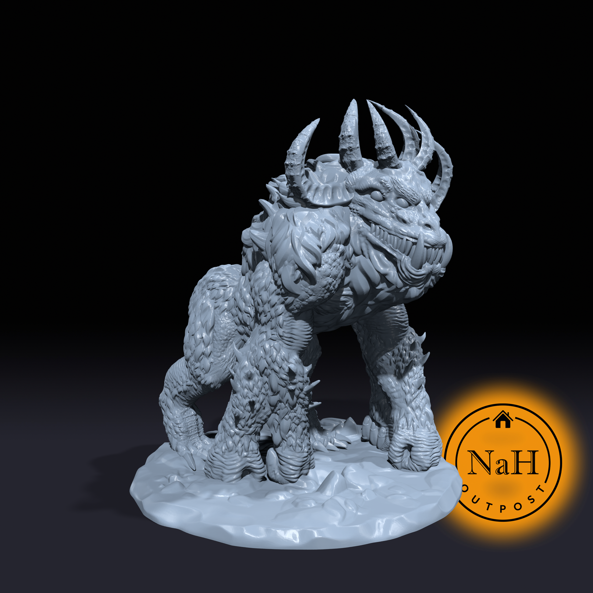 Stonetusk the Grotto King | Cave Devil | Underdark Brute | Fiend Golem Miniature for Tabletop games like D&D 5e and TTRPG  War Gaming