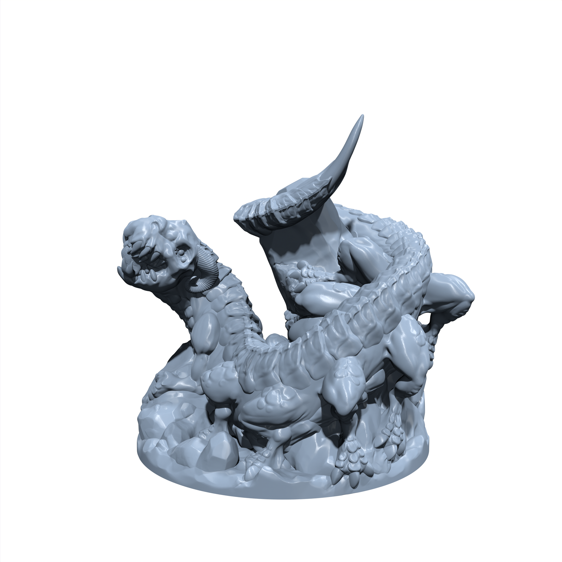Thundercoil | Behir | Cavern Serpent | Dragon Miniature for Tabletop games like D&D and War Gaming