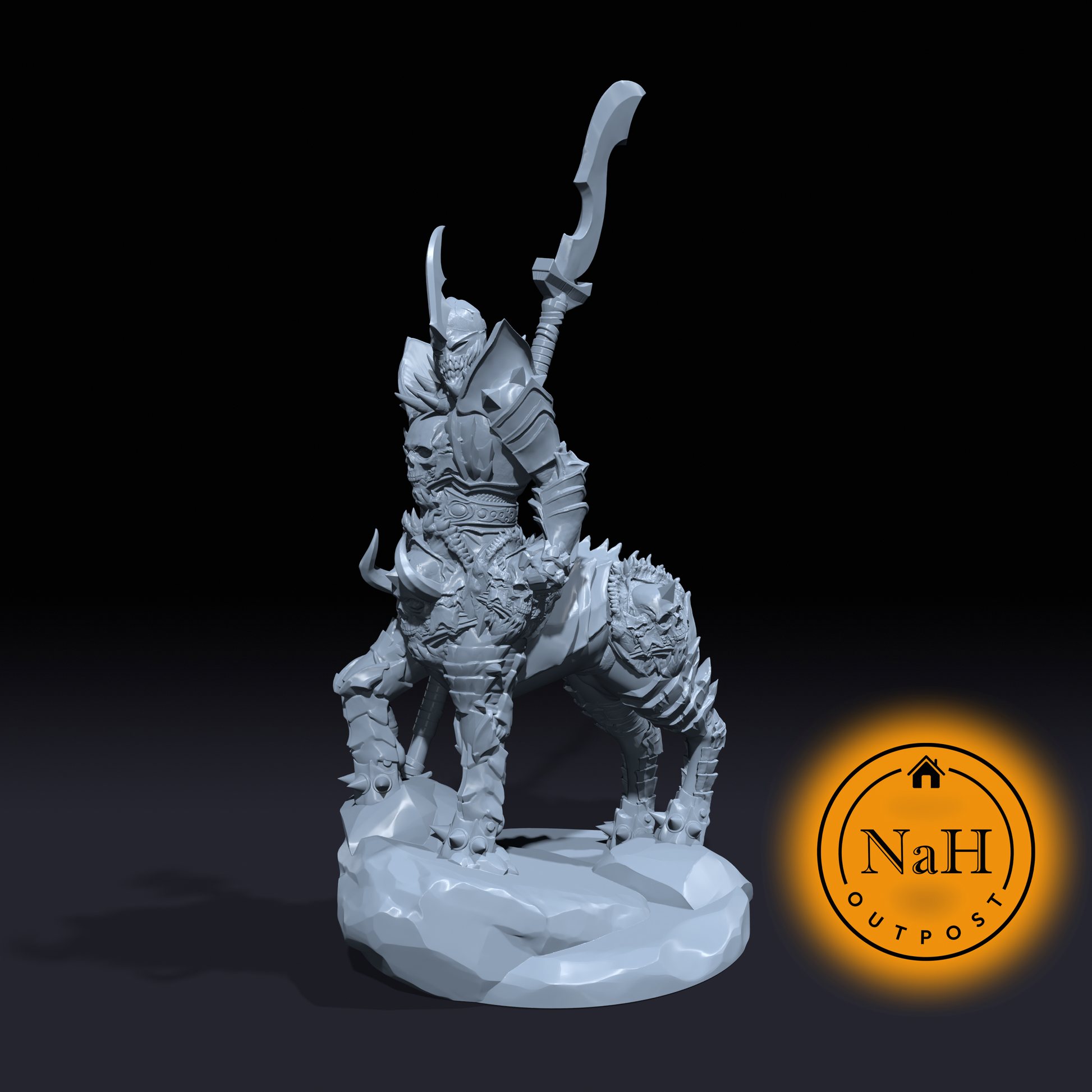 Ironhoof the Dreaded | Centaur Deathknight | Undead miniature for Tabletop games like D&D and War Gaming
