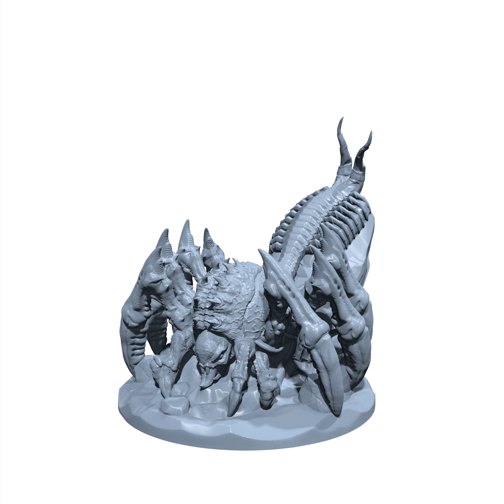 Chitinlash the Twisted | Centipede Spider | Monstrosity Miniature for Tabletop games like D&D 5e - TTRPG - War Gaming