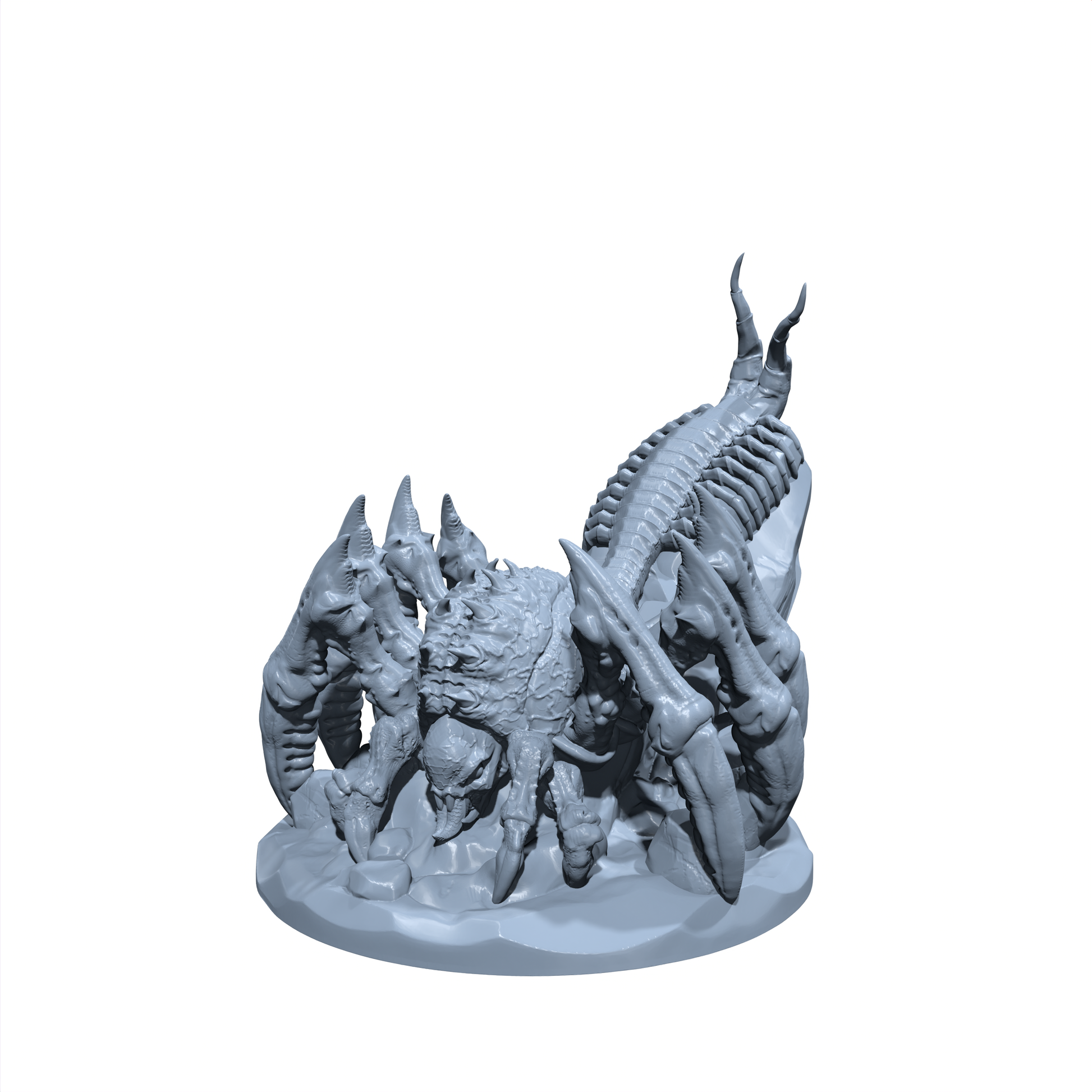 Chitinlash the Twisted | Centipede Spider | Monstrosity Miniature for Tabletop games like D&D 5e - TTRPG - War Gaming