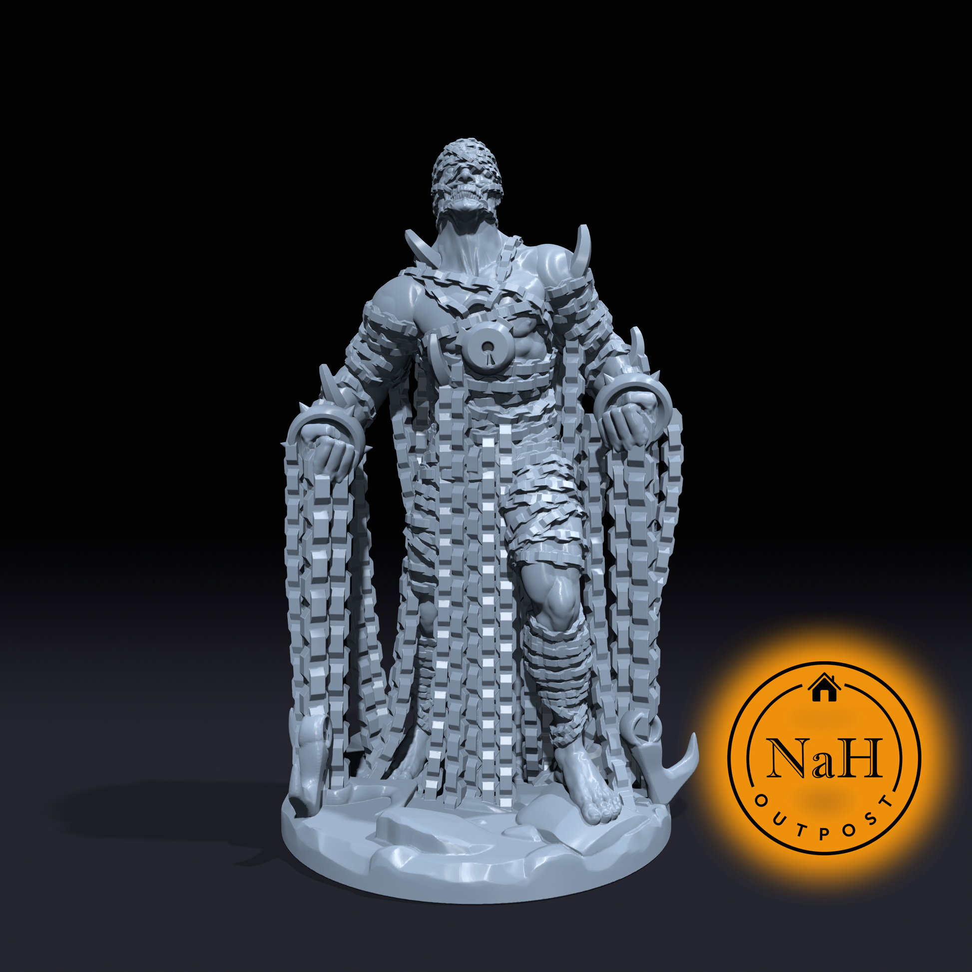 Ironbind the Chainmaster | Chain Devil | Fiend Miniature for Tabletop games like D&D and War Gaming
