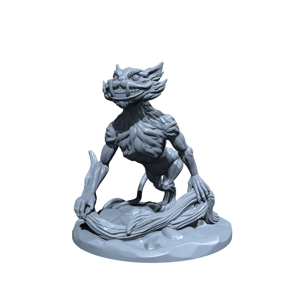 Whiskerfade the Trickster | Cheshire Cat | Miniature for Tabletop games like D&D and War Gaming