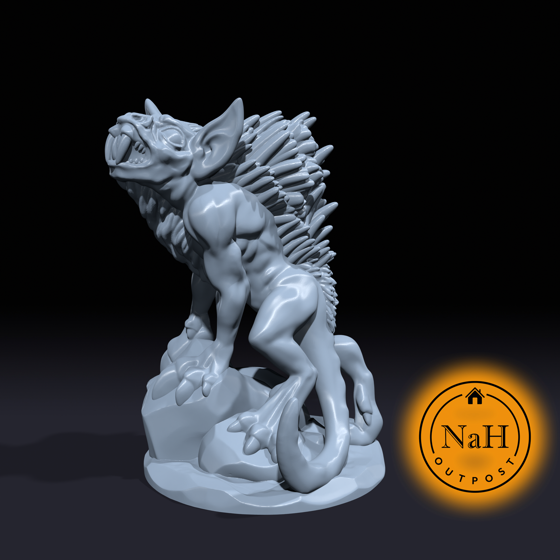 Lurkclaw, Terror of the Dunes | Chupacabra | Monstrosity Miniature for Tabletop games like D&D and War Gaming