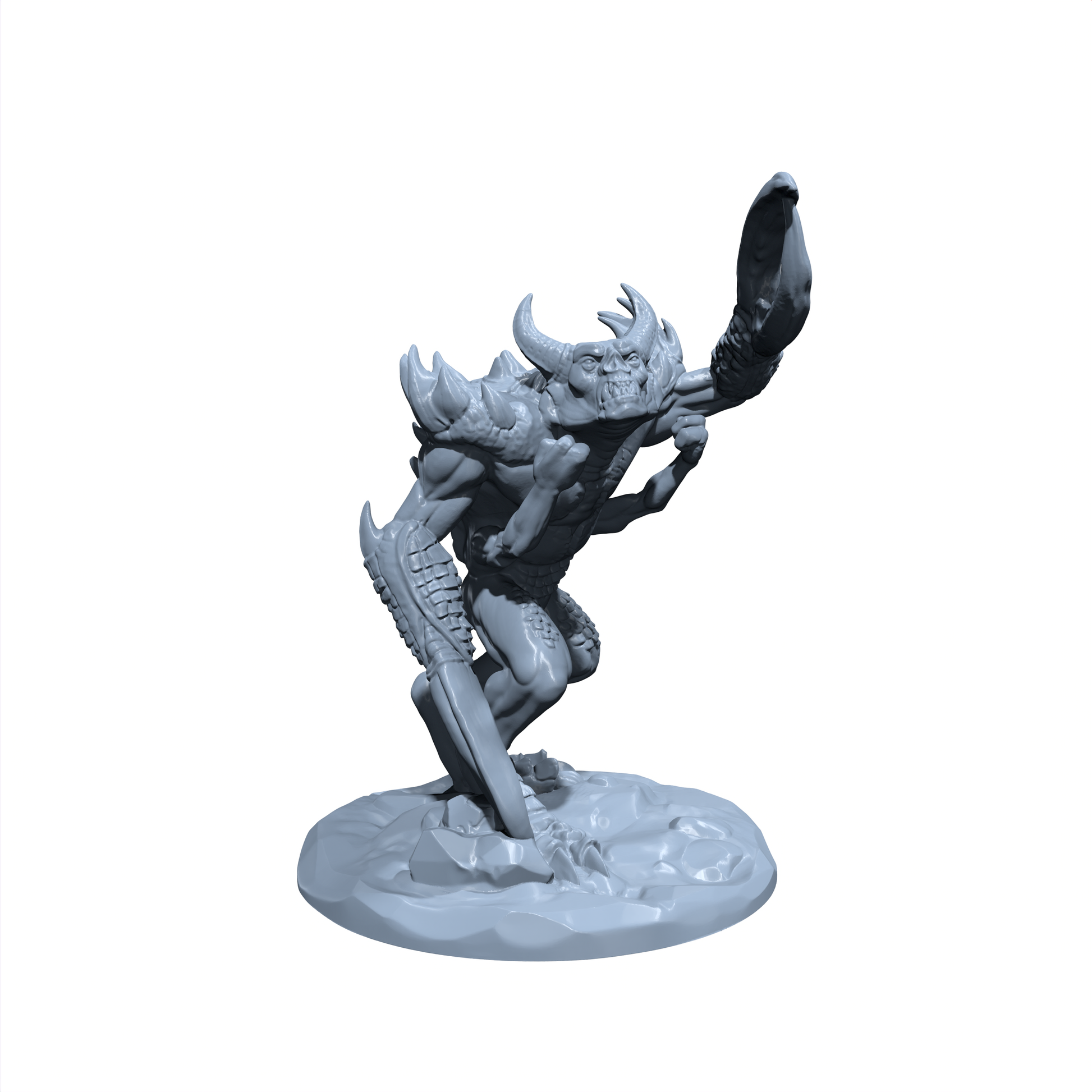 Kravax the Spellbreaker | Glabrezu | Clawed Demon | Miniature for Tabletop games like D&D and War Gaming