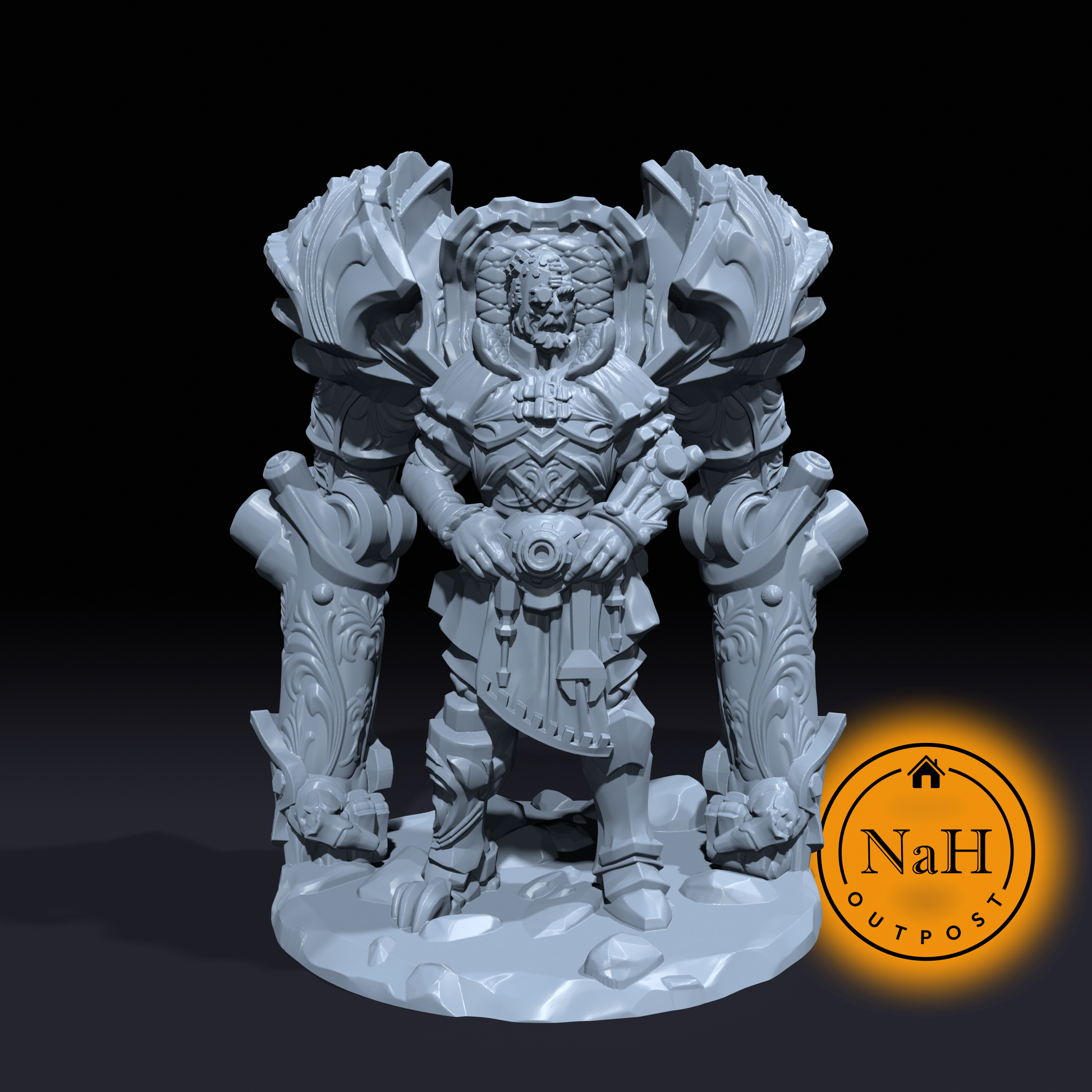 Aeon Tinkerbrand, the Chrono-Smith | Human Artificer | Clockmaster | Miniature for Tabletop games like D&D and War Gaming