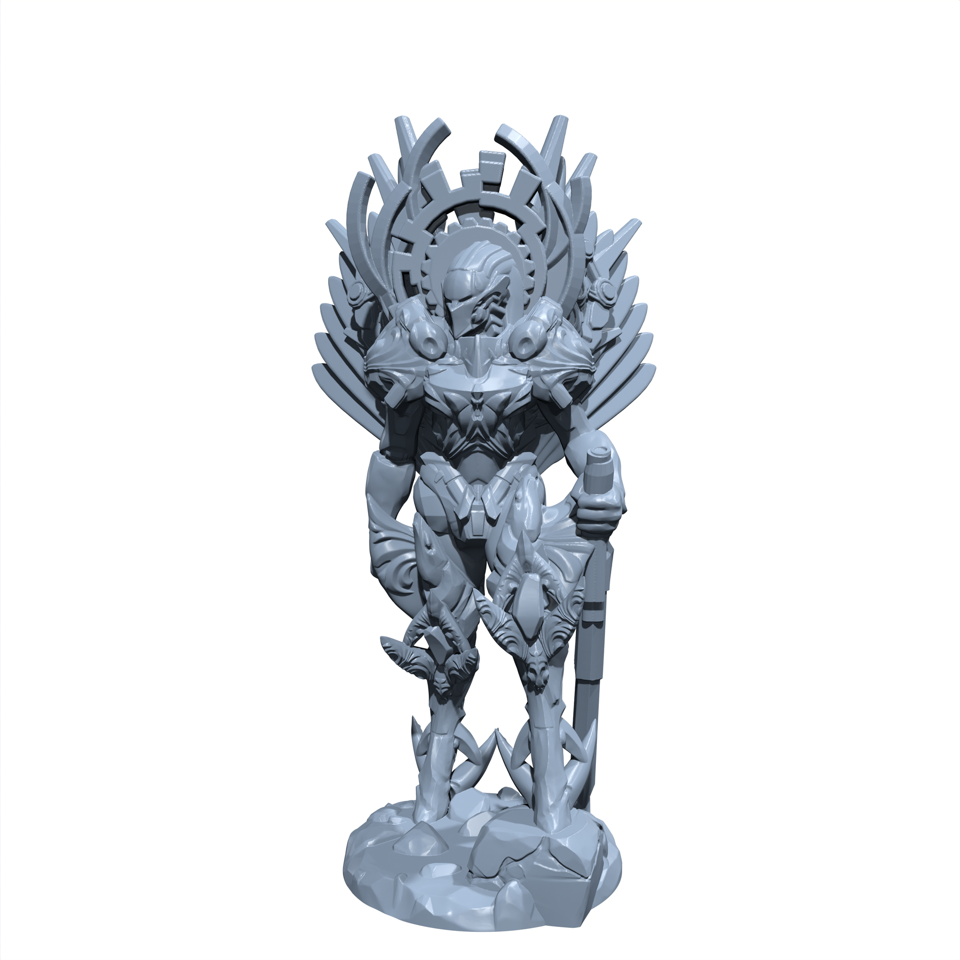 Caelum Timeforge | Battlebuilt Angel |  Clockwork Angel | Miniature for Tabletop games like D&D and War Gaming
